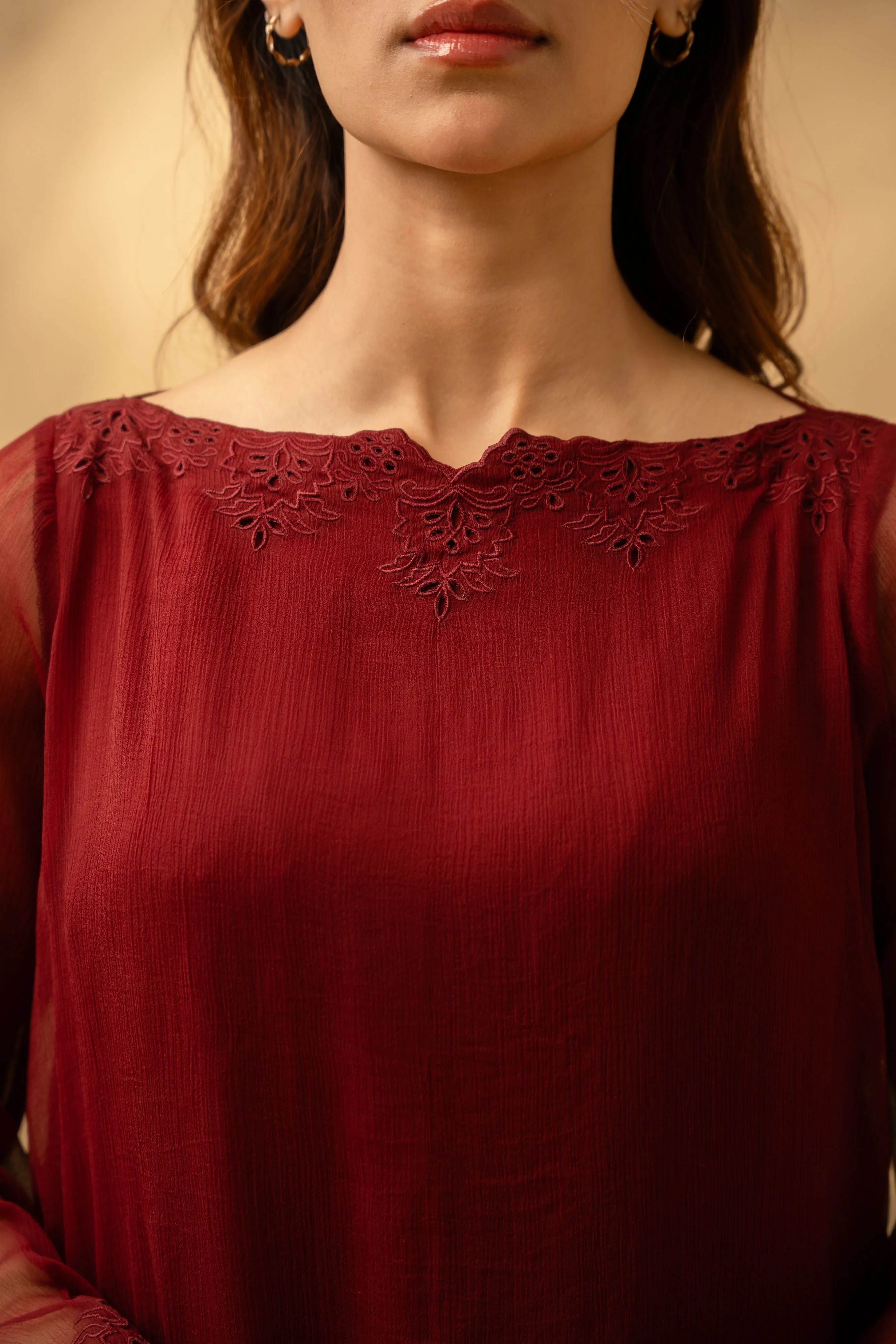 Elysia By Zouj Stitched Summer Suit-Luxe Whisper - Image 8