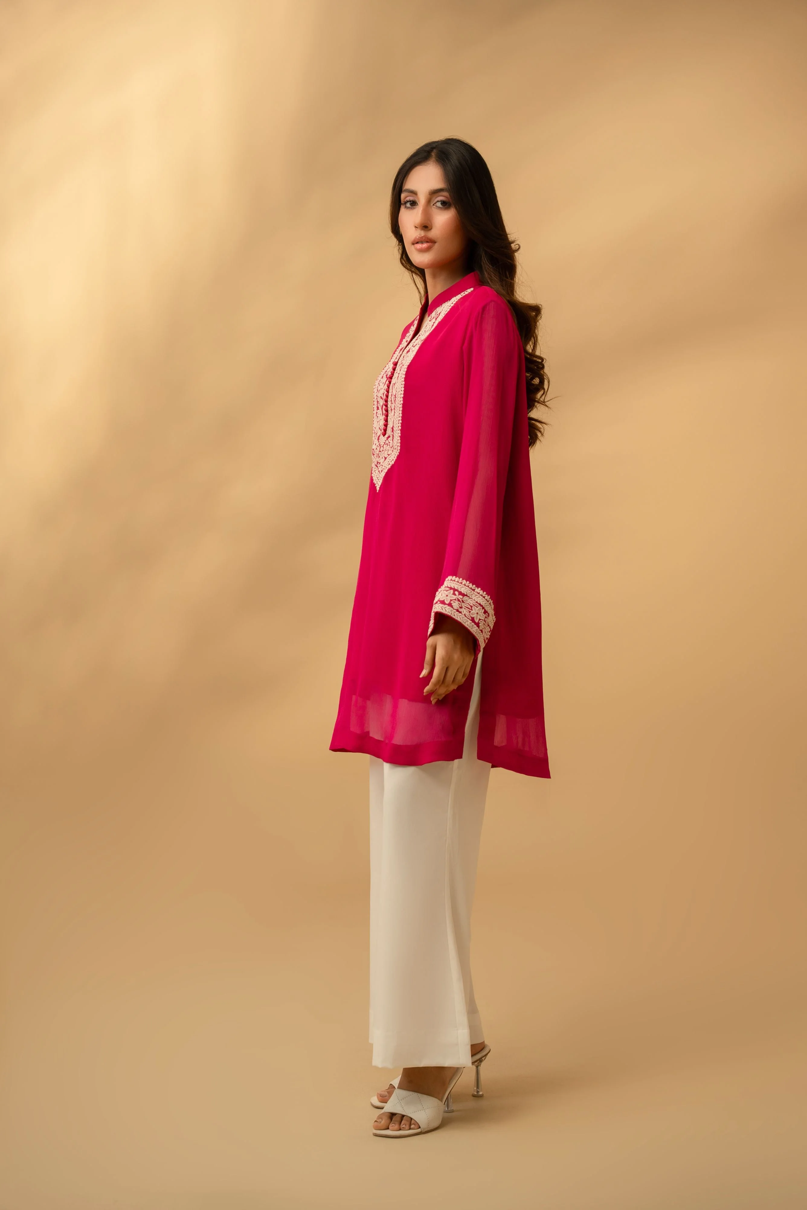 Elysia By Zouj Stitched Summer Suit-Sera - Image 3