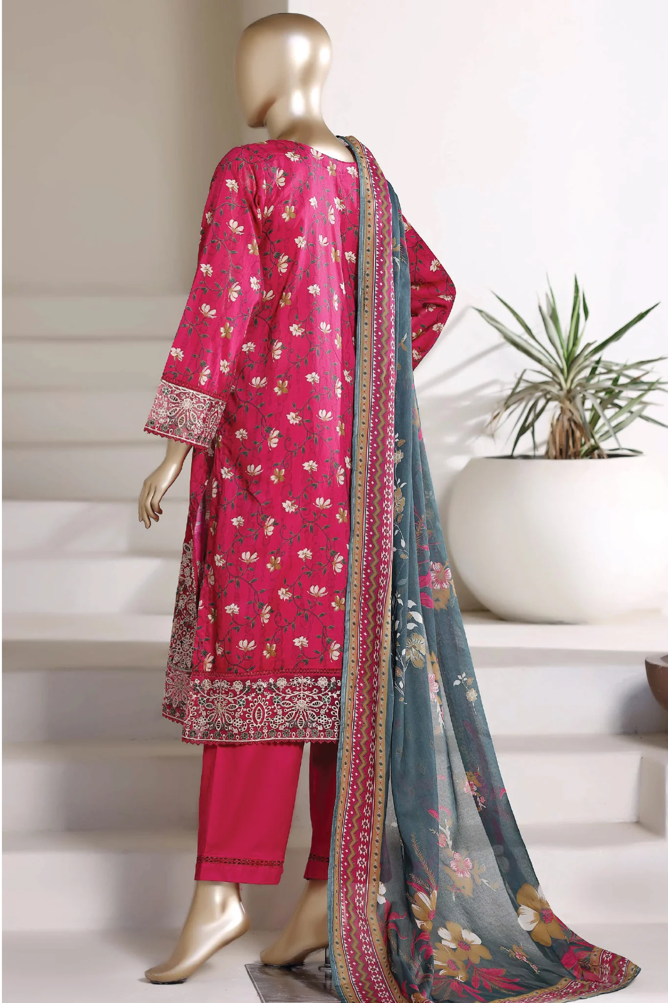 Amyrah By Sada Bahar Stitched 3 Piece Festive Emb Lawn Vol-02 Suit-EMB-4829 ATISHI - Image 3