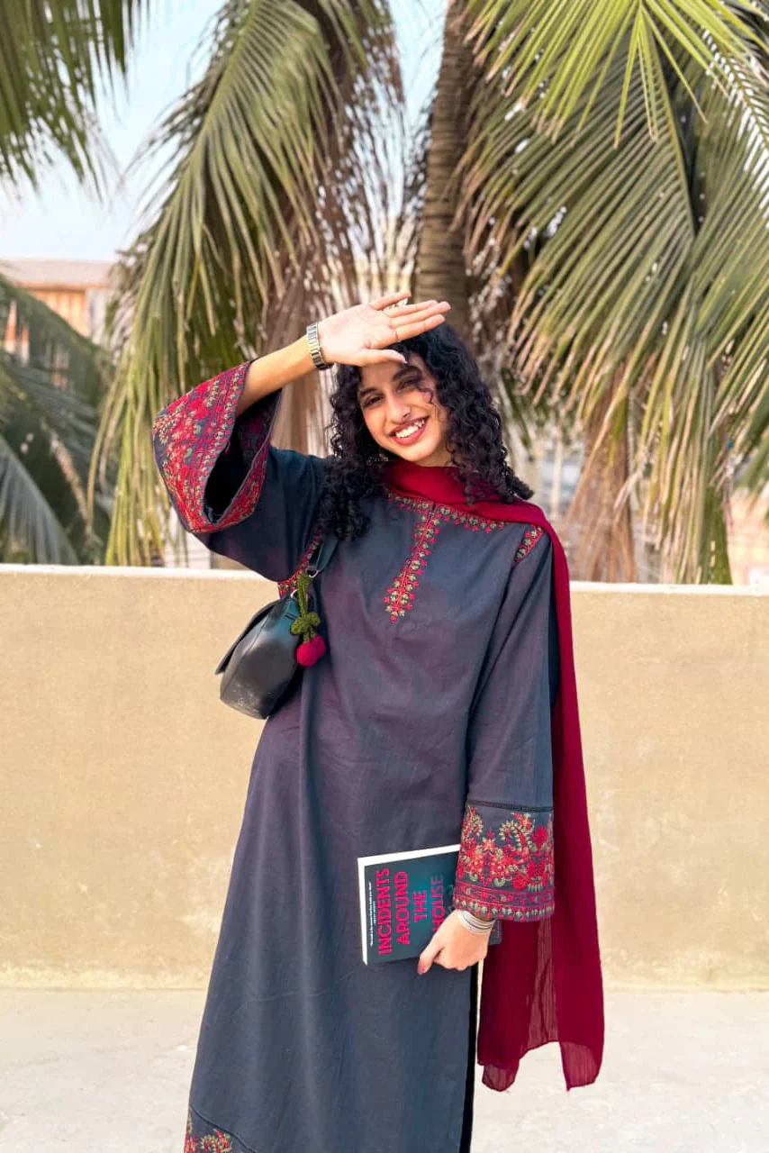 Urban Cut Embroidered  2-Piece Cotton Textured Kurta Set-C0233 - Image 2