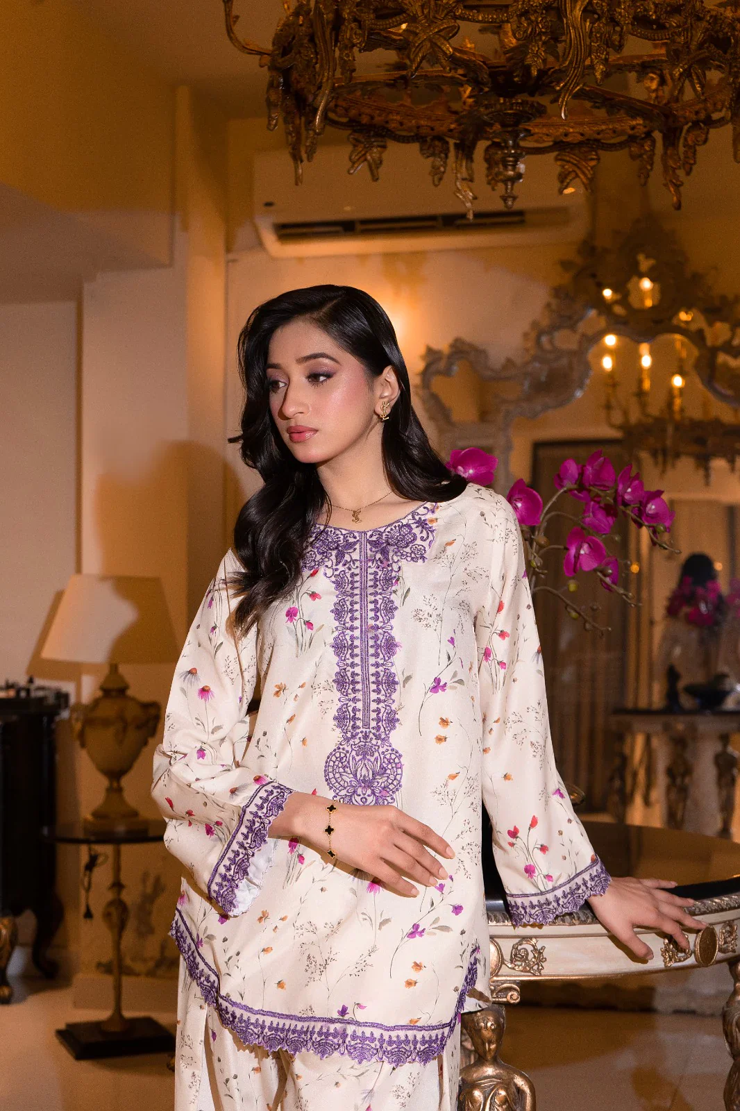 Urban Cut Stitched Co Ords Emb Suit-C0271 - Image 2