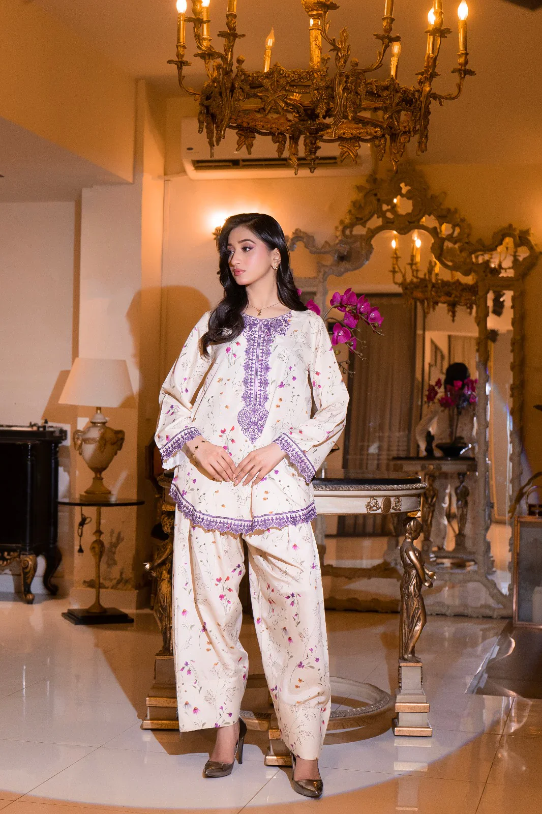 Urban Cut Stitched Co Ords Emb Suit-C0271 - Image 5