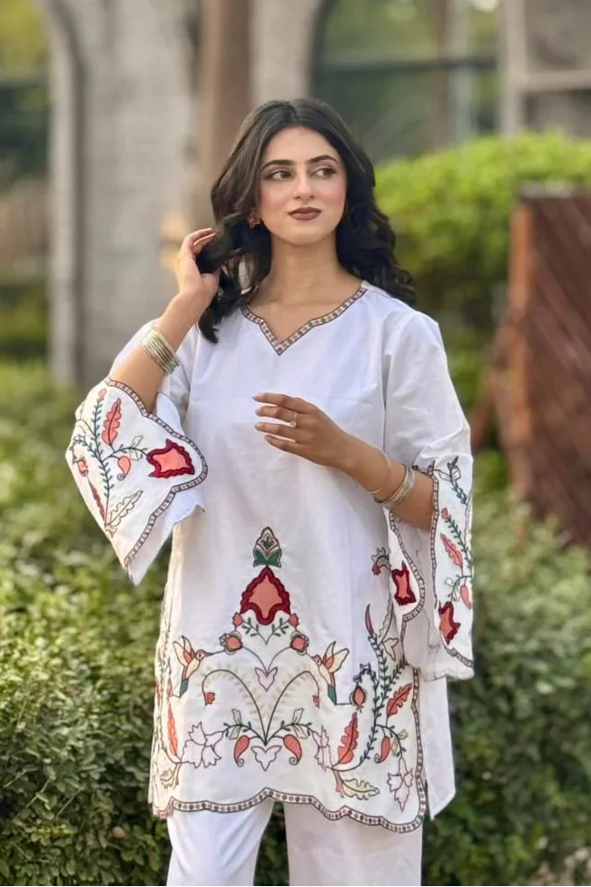 Urban Cut Stitched Co Ords Emb Suit-C0276 - Image 2