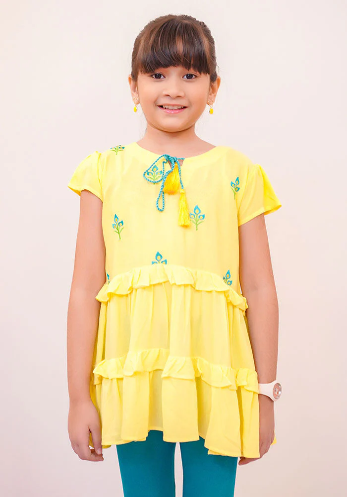 Ochre Clothing Embroidered Linen Top - Image 3