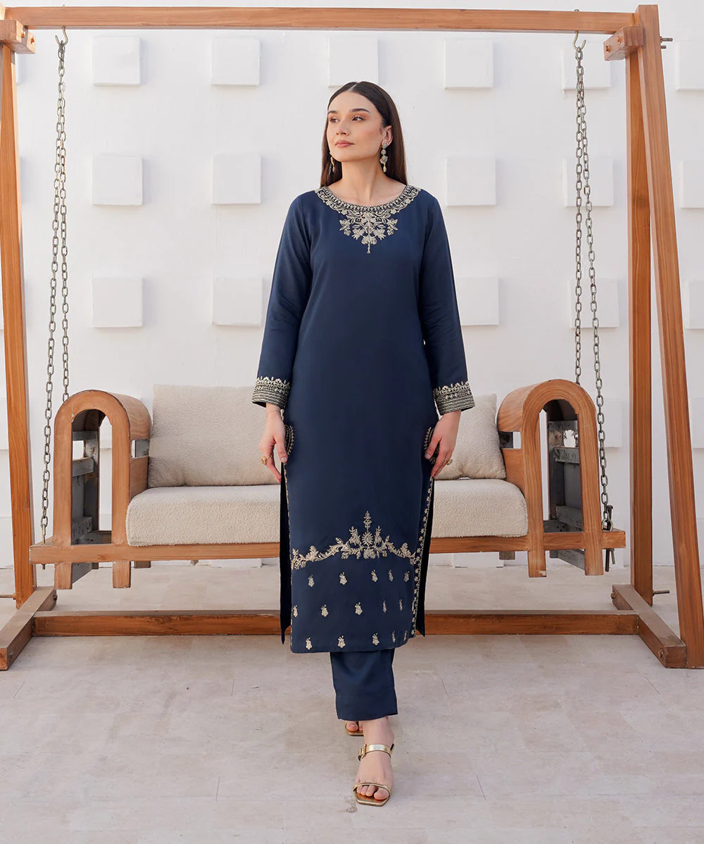 Zarish By Kross Kulture Summer Suit-0001893-SML-TEL - Image 2