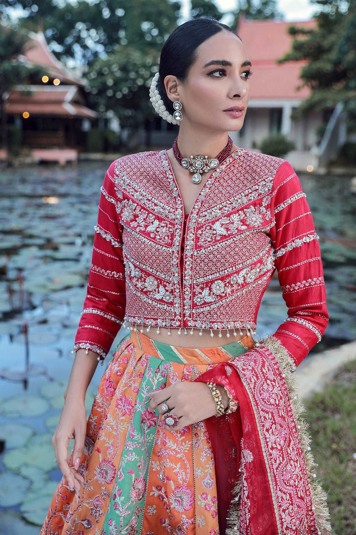Enaara Unstitched 3 Piece Festive Vol-01 Suit-07-Mehfil - Image 4