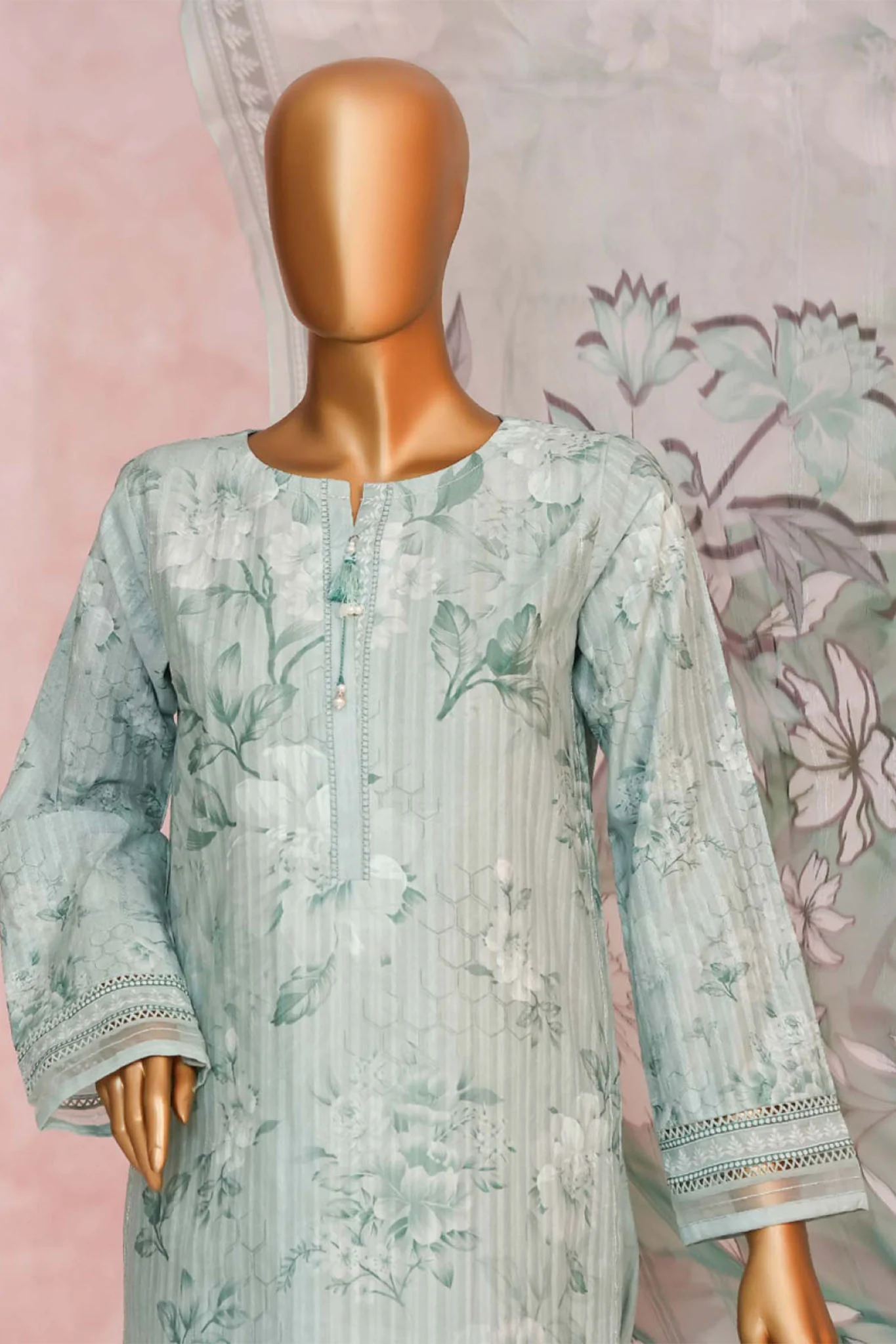 Enchant By HZ Stitched 3 Piece Linnokara Prints Suit-PLK-550 - Image 4