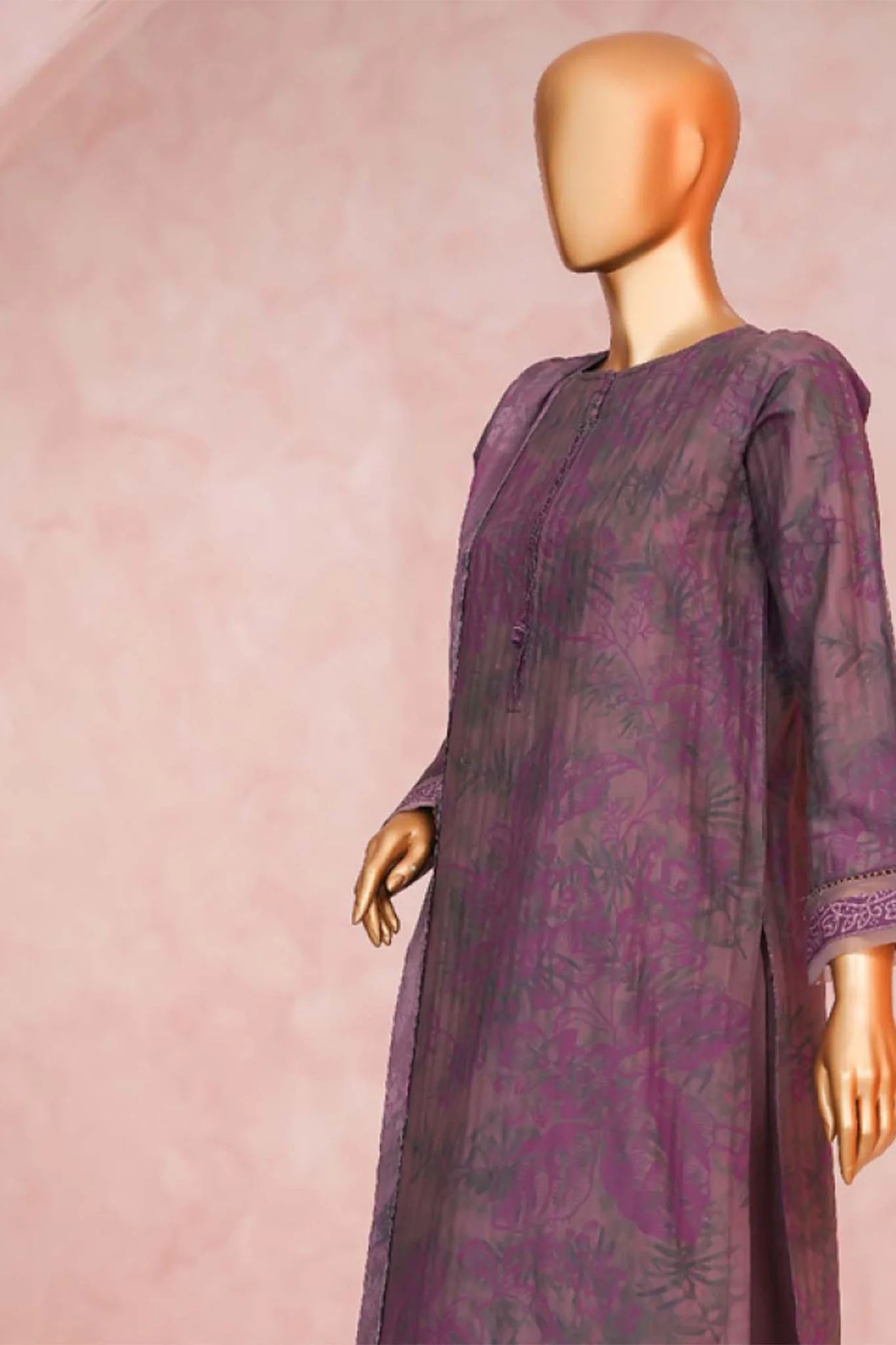 Enchant By HZ Stitched 3 Piece Linnokara Prints Suit-PLK-553 - Image 4