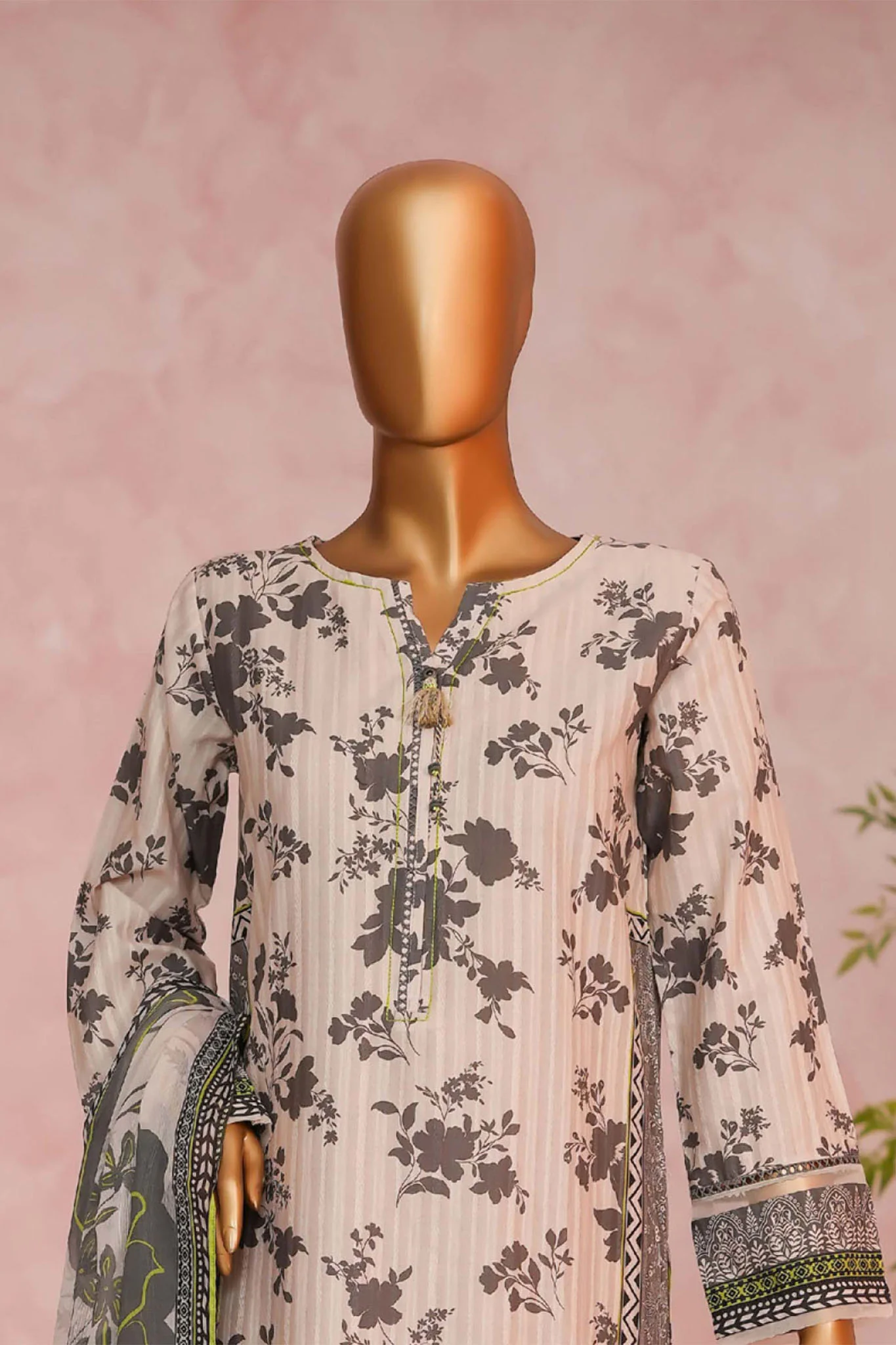 Enchant By HZ Stitched 3 Piece Linnokara Prints Suit-PLK-554 - Image 2