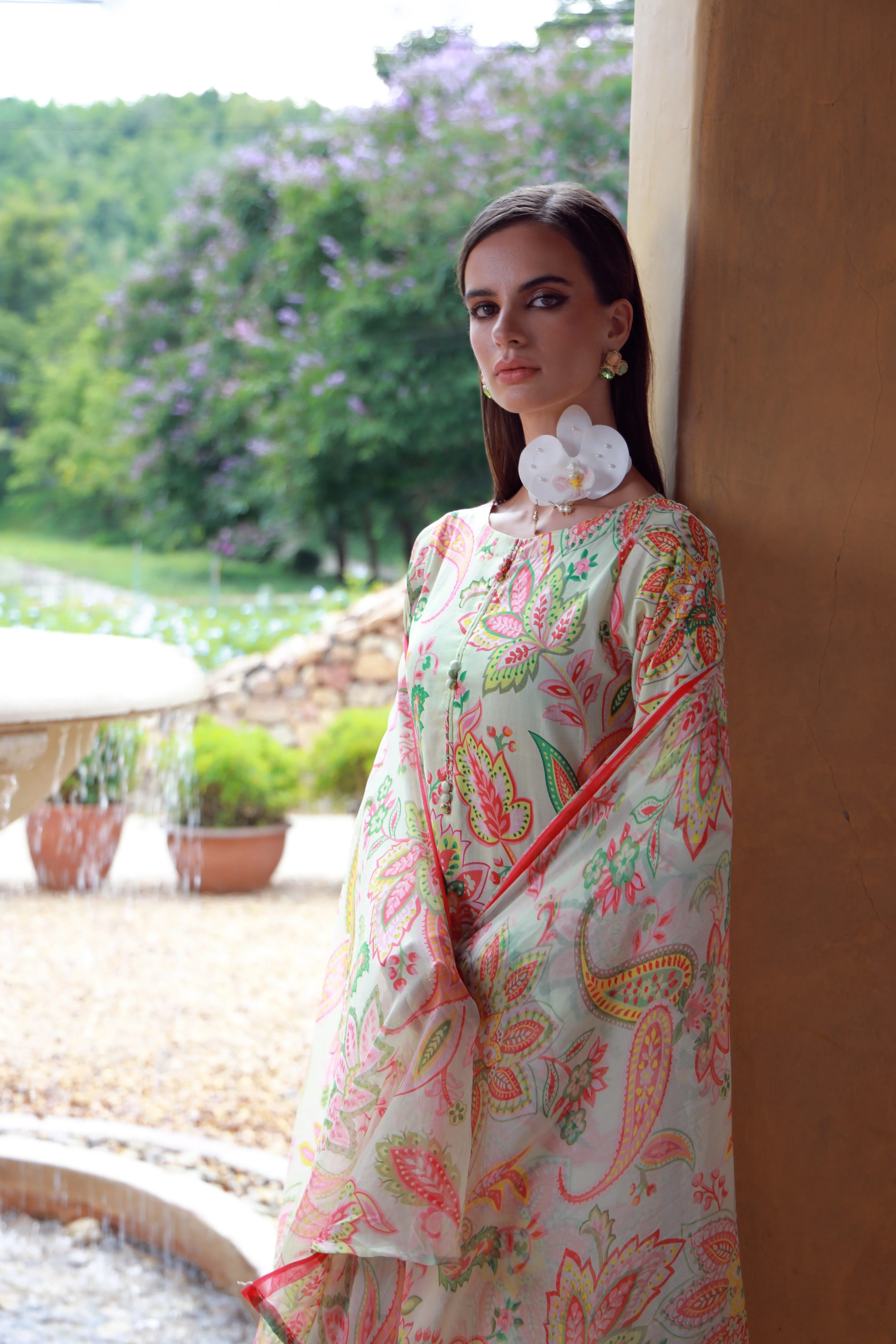 Feathers Unstitched 3 Piece Digital Printed Lawn Summer Suit-RAYLINN-FT542 - Image 7