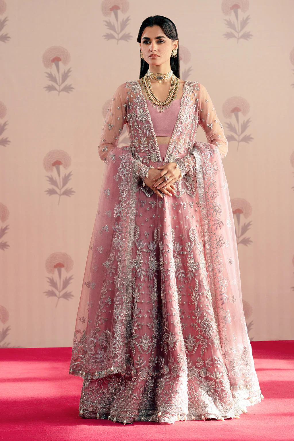 Zarposh Unstitched 3 Piece Formals Collection-Feroza