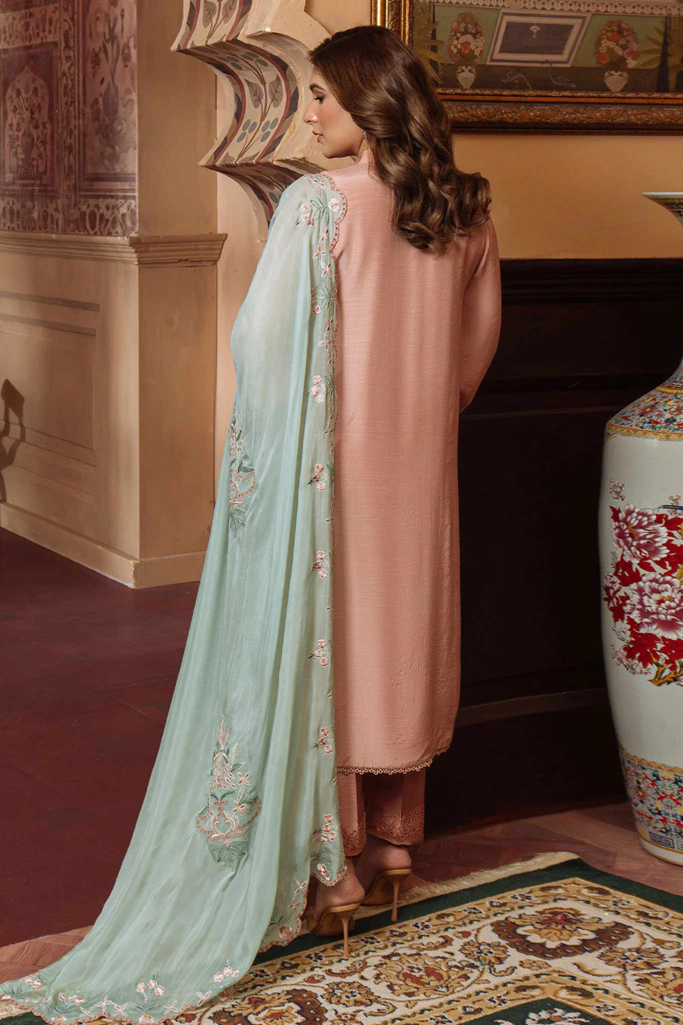 Festive Edit By Sahar Unstitched 3 Piece Emb Luxury Formals Suit-04-Majestic Muse - Image 3