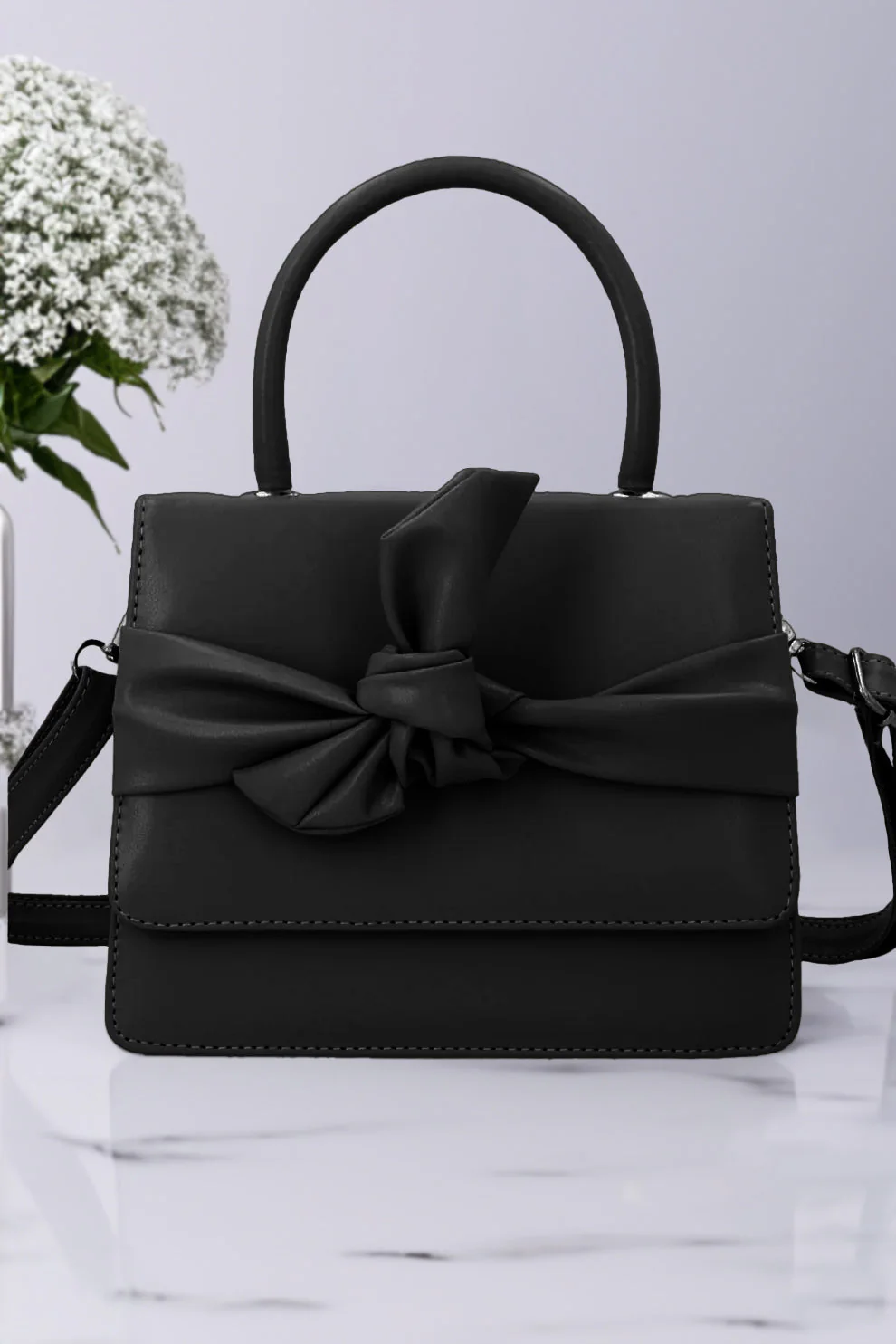 Fineur Handbag ElleKnot - Black - Image 3