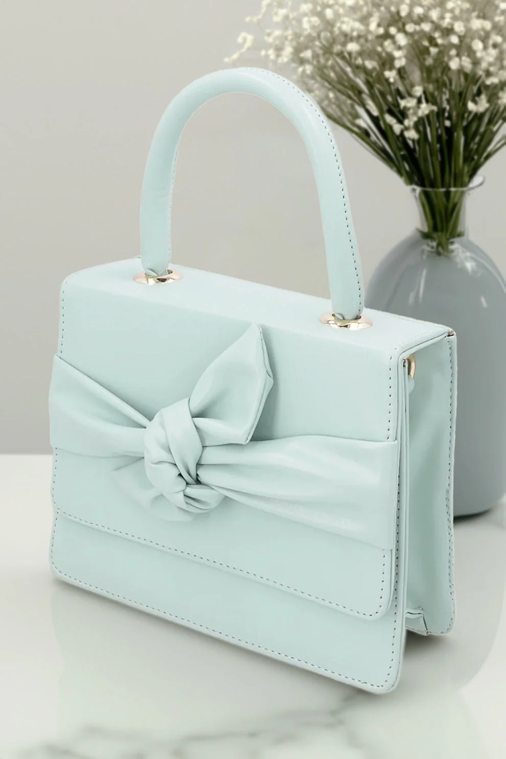 Fineur Handbag ElleKnot - Cyan - Image 3