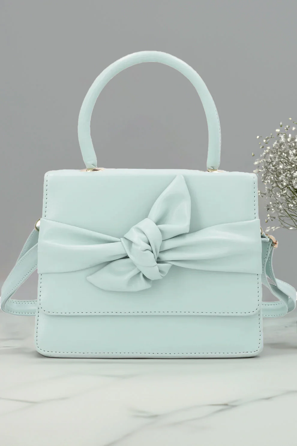 Fineur Handbag ElleKnot - Cyan - Image 4