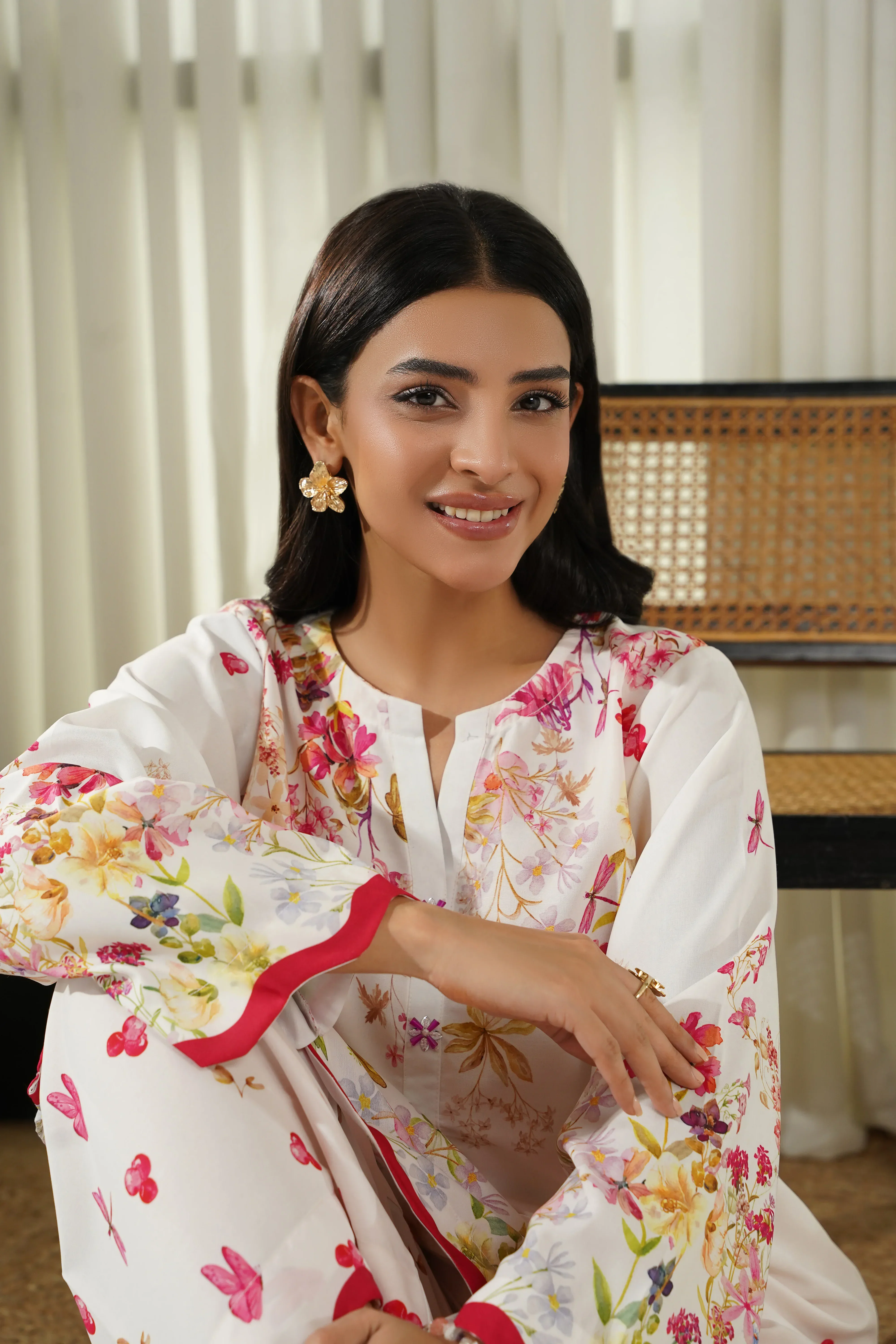 Dhaga Stitched 2 Piece Poly Cambric Suit-Fiora - Image 6