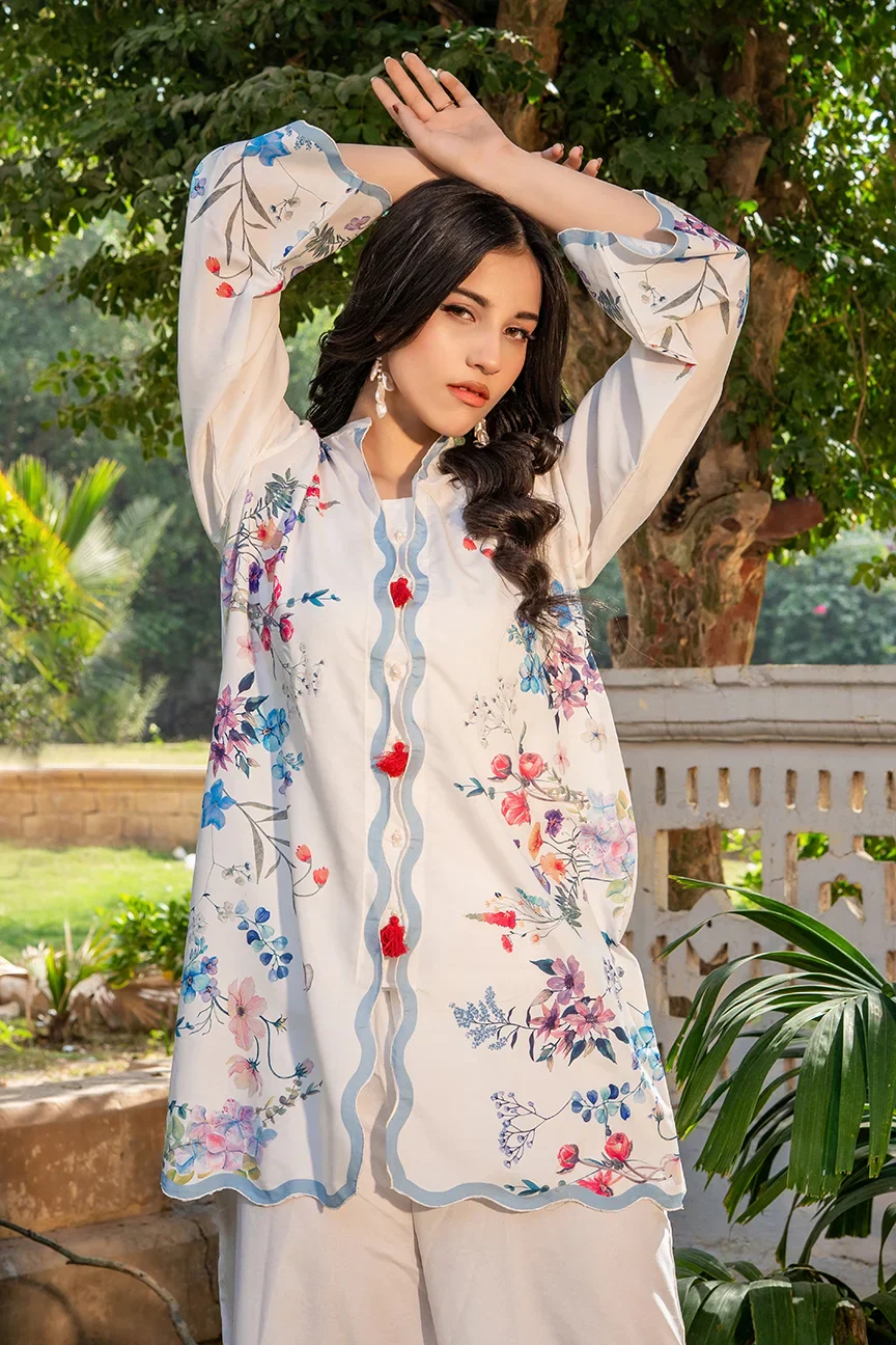 Dhaga Stitched 2 Piece Summer Suit-Fiorella - Image 5