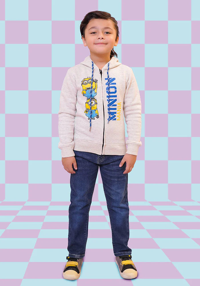Ochre Clothing Fleece Printed Hoodie