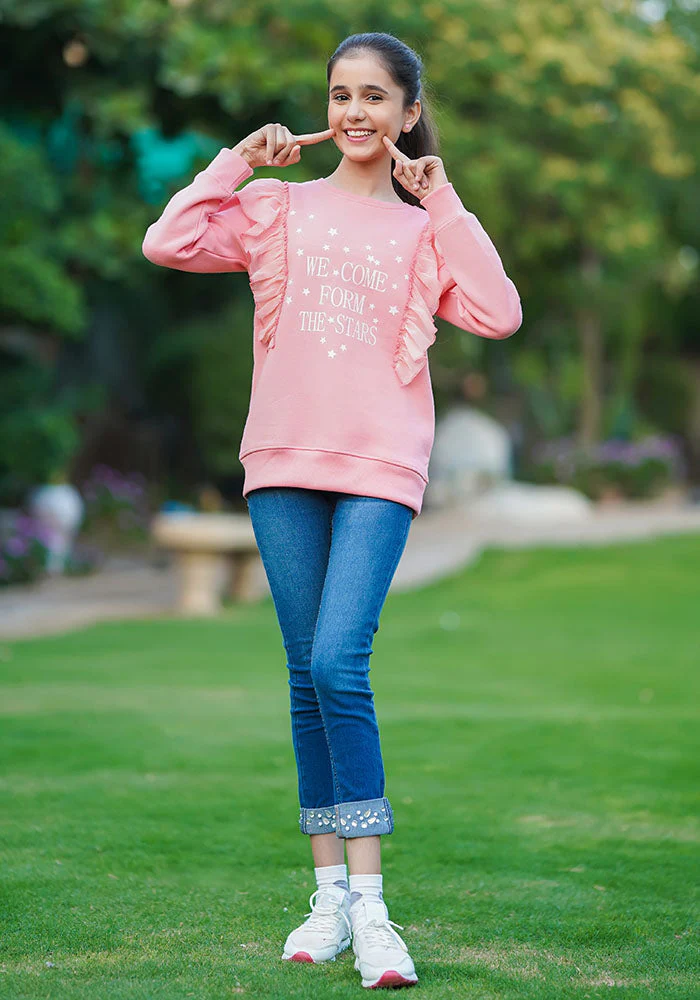 Ochre Clothing Fleece Printed Sweatshirt - Image 3