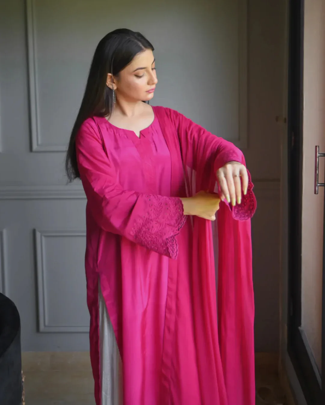 Zauk Stitched 3 Piece Collection-Flora - Image 3