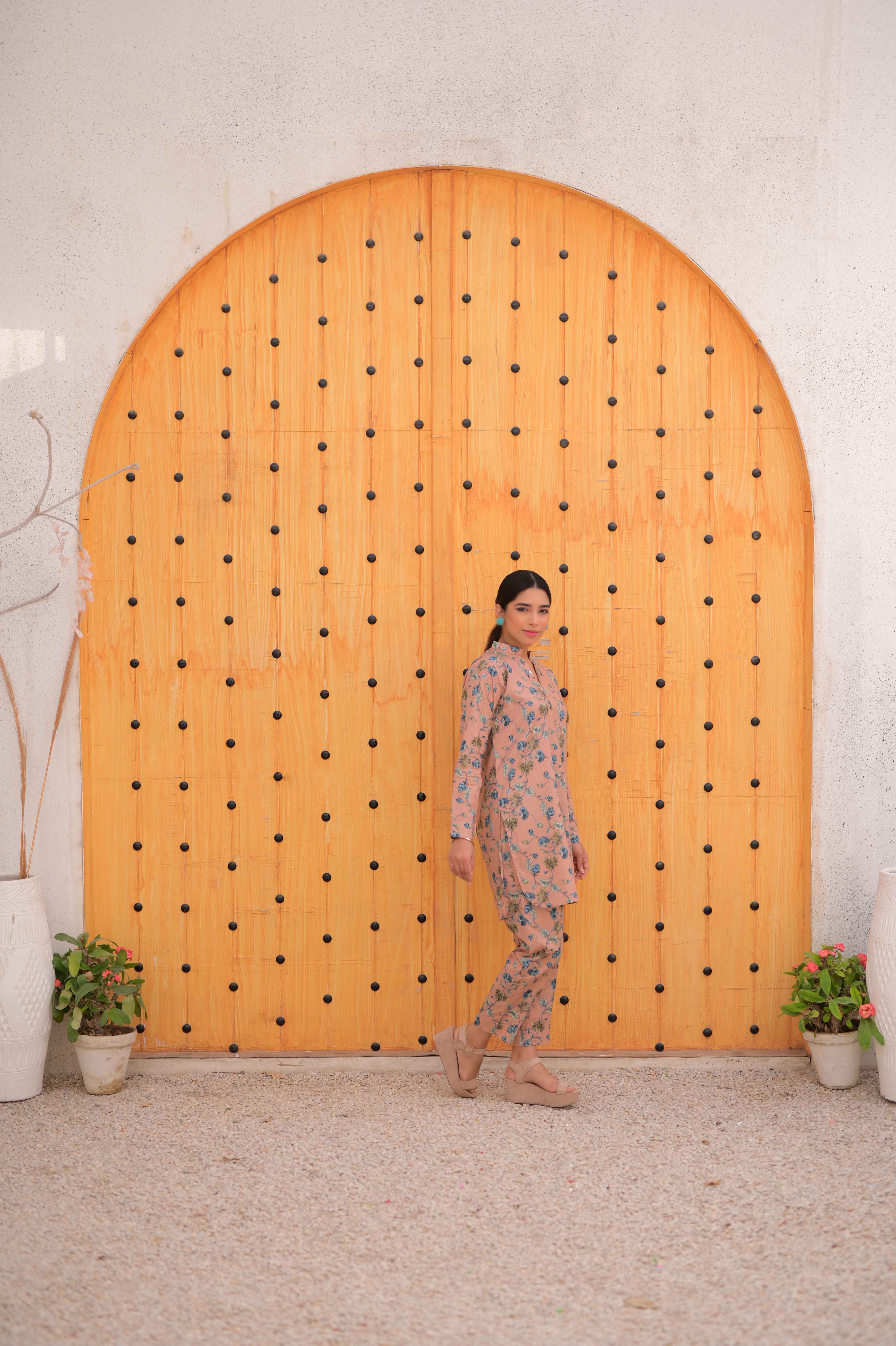Tehzeeb Threads Summer Collection Soft Cotton Cambric Stitched 2 Piece (Shirt/Trouser) - Image 5