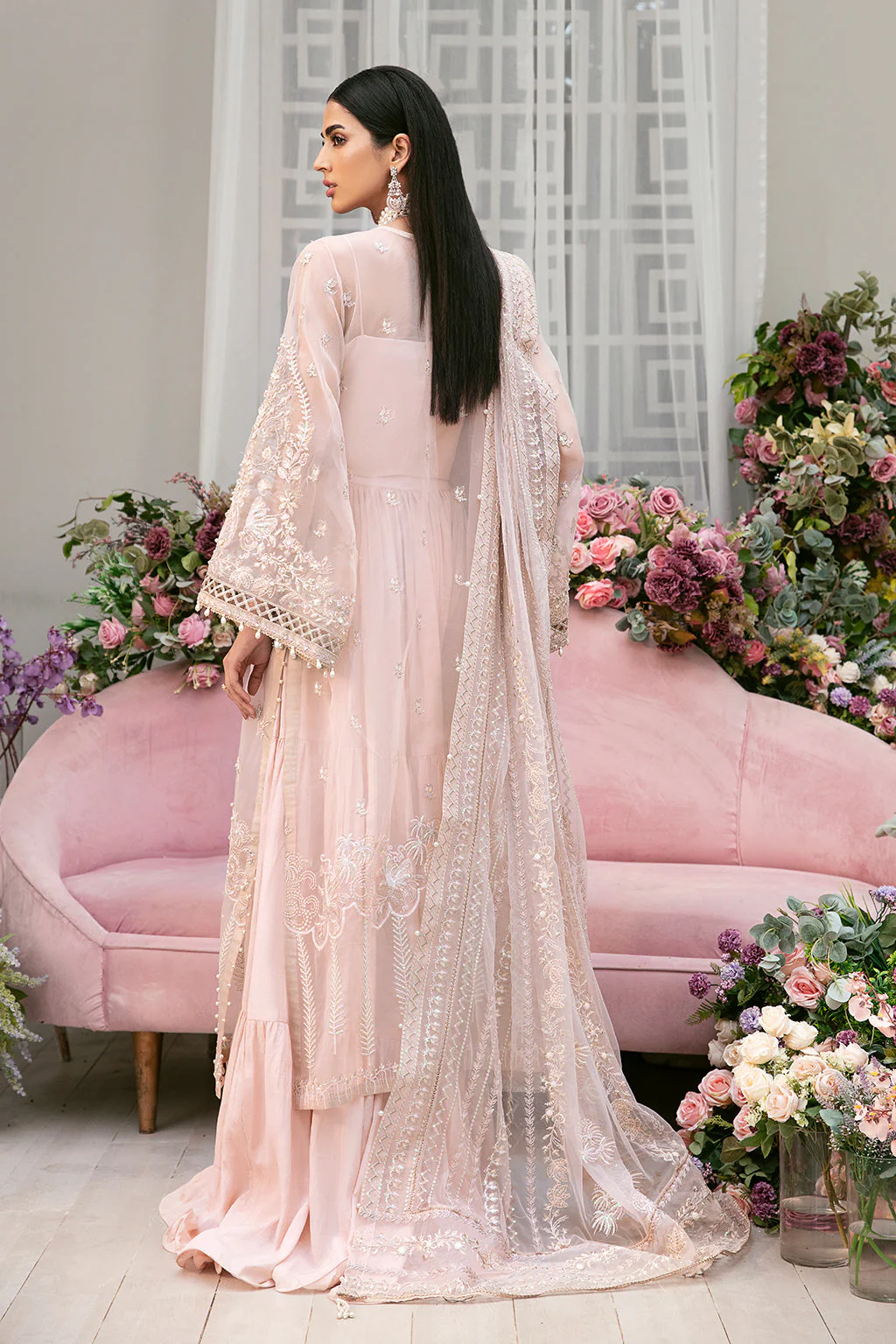 La More Unstitched 3 Piece Wedding Collection-Floral fiesta - Image 2