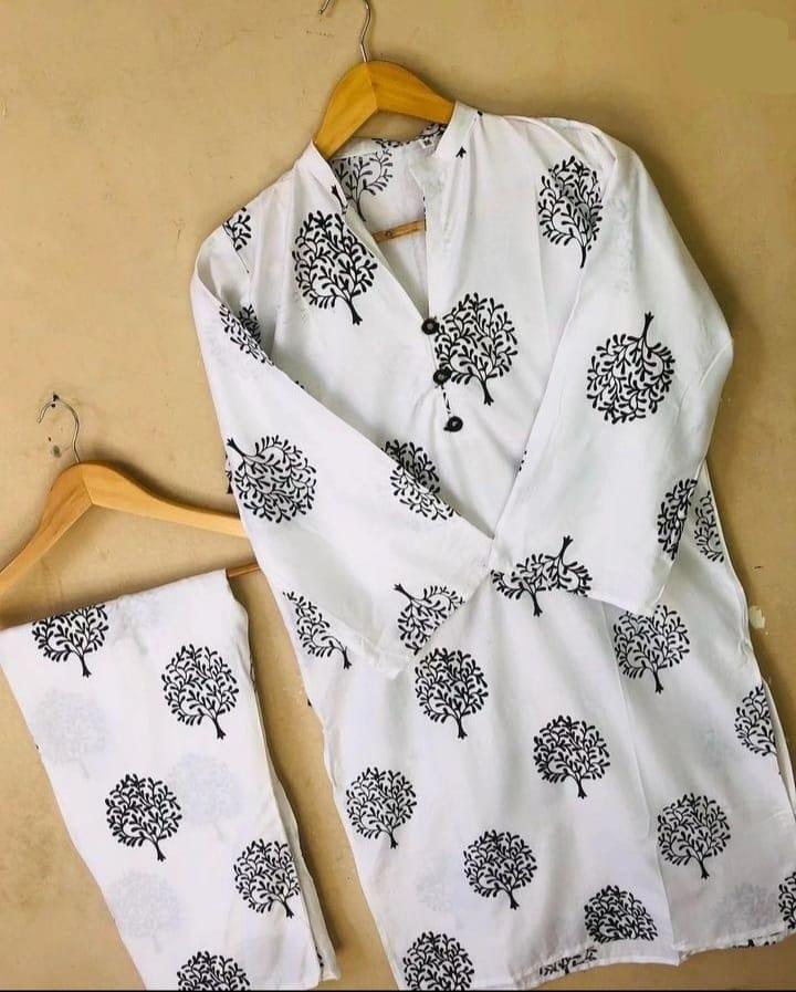Zaib E Hoor Floral TREE Print 2pc Stitched - Image 19