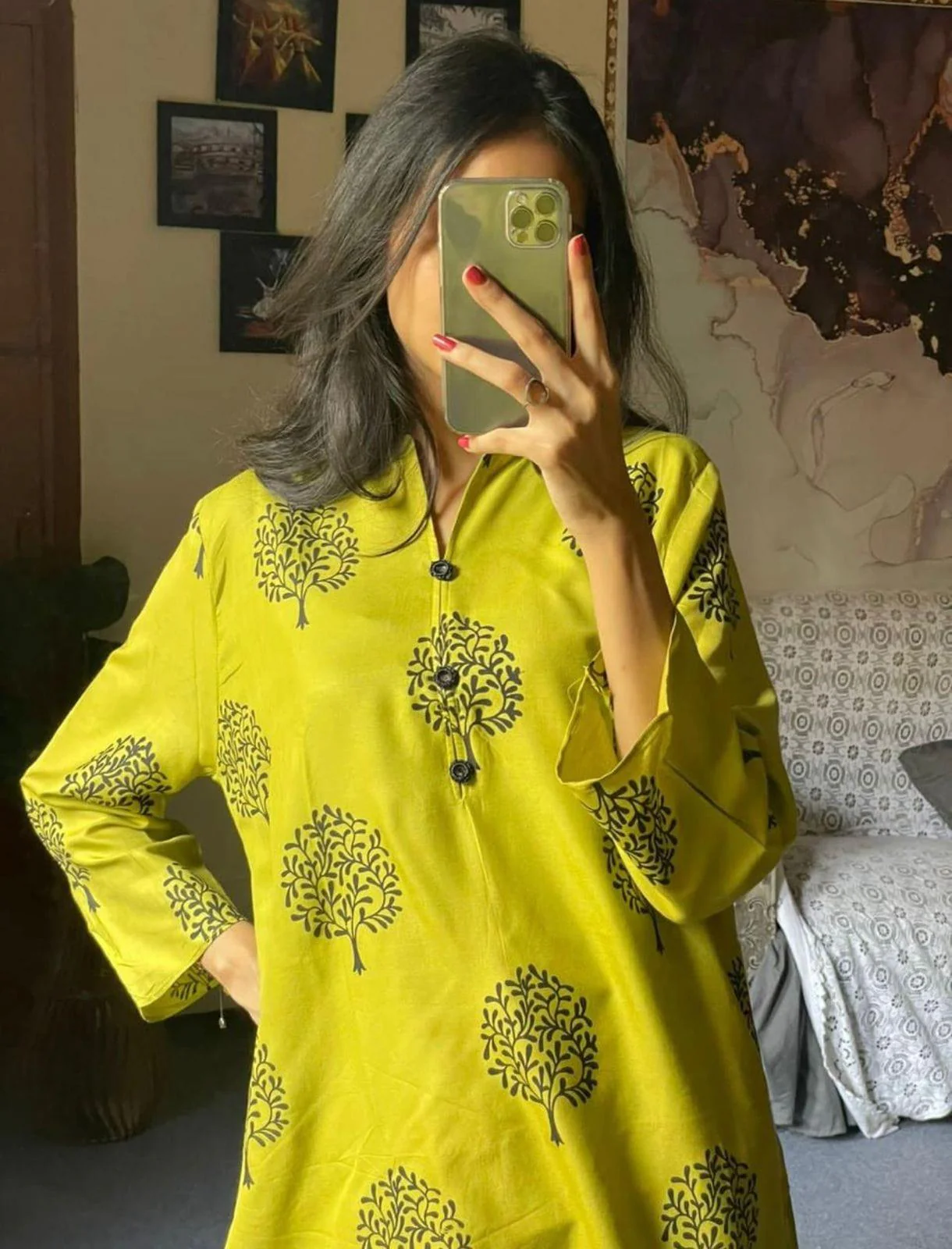 Zaib E Hoor Floral TREE Print 2pc Stitched - Image 21