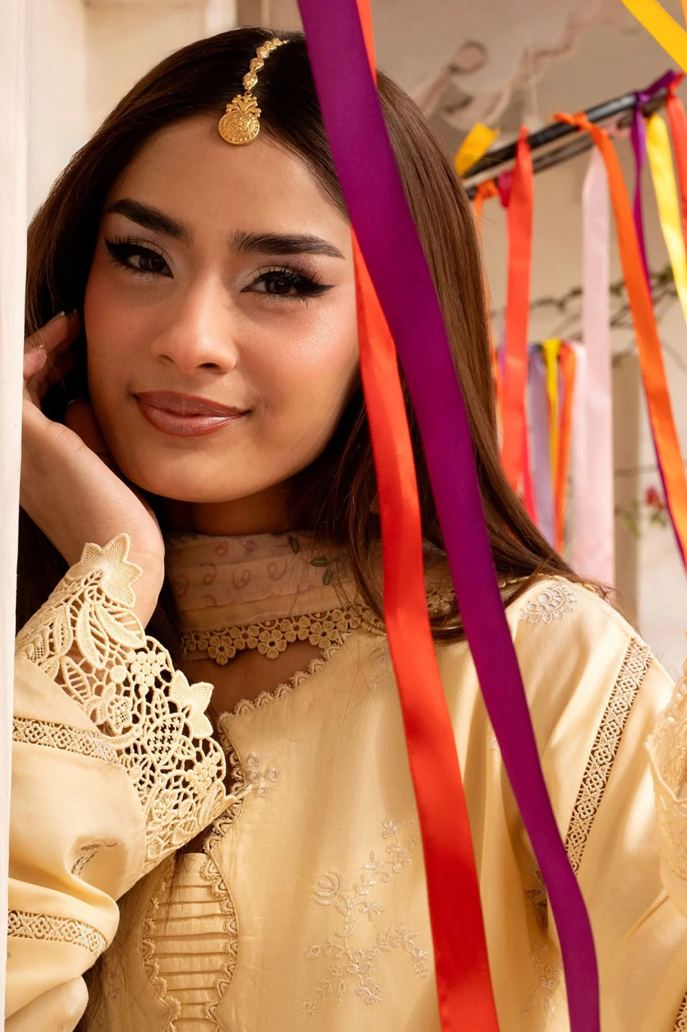 Florent Unstitched 3 Piece Basant Chikankari Luxury Lawn Suit-FZ-2A - Image 3