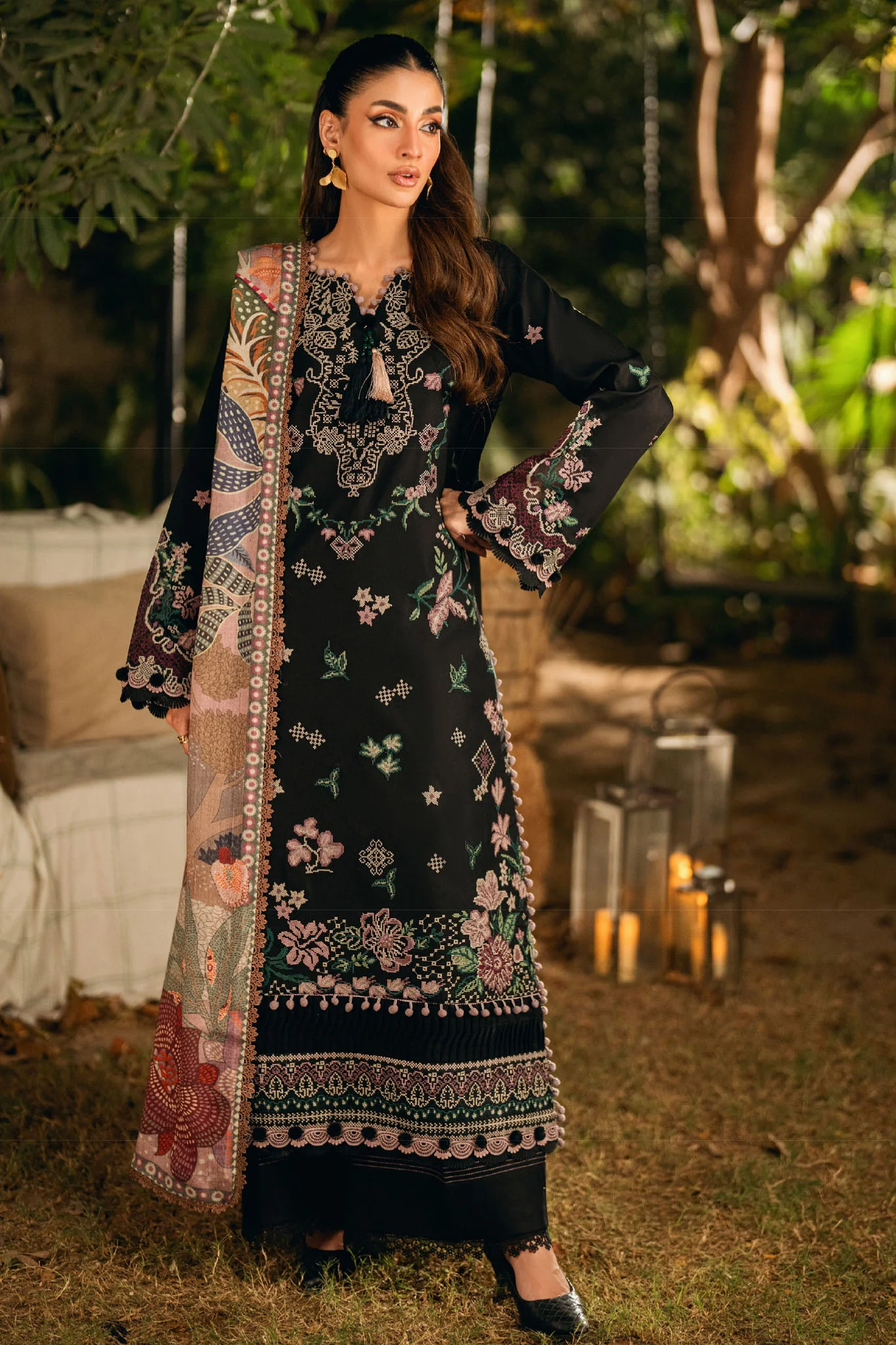 Serenity By Florent Unstitched 3 Piece Winter Suit-FL-4B