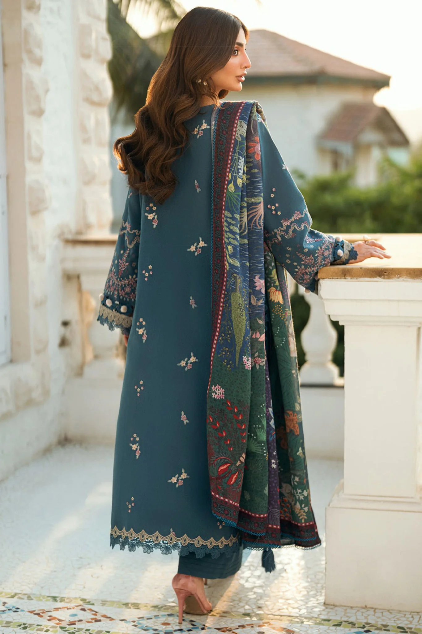 Serenity By Florent Unstitched 3 Piece Winter Suit-FL-6A - Image 3