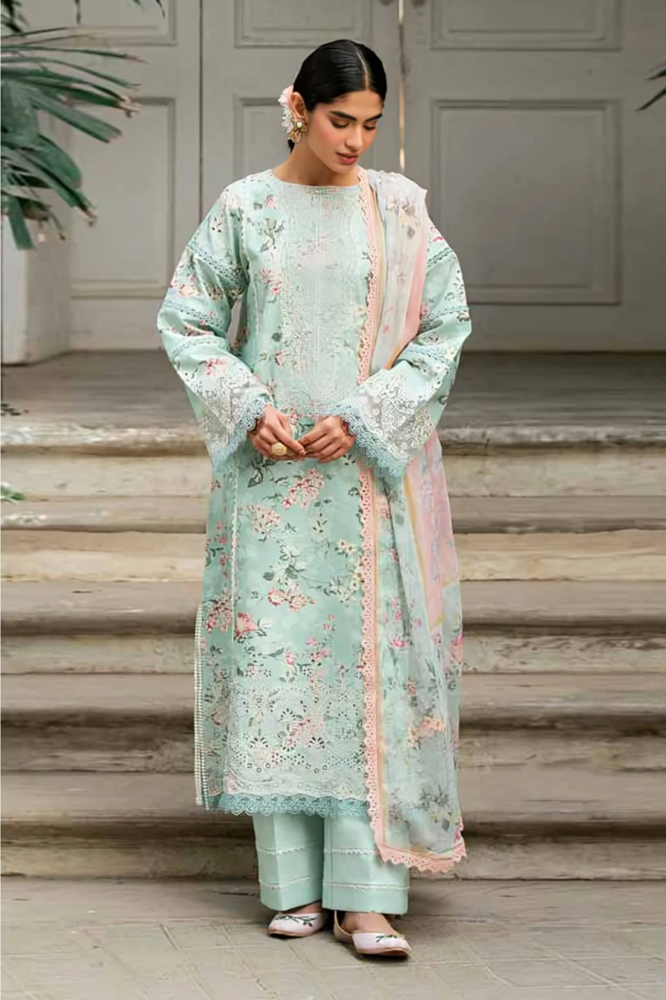 Florent Unstitched 3 Piece Emb Lawn Eid Edit Collection-FEE-08