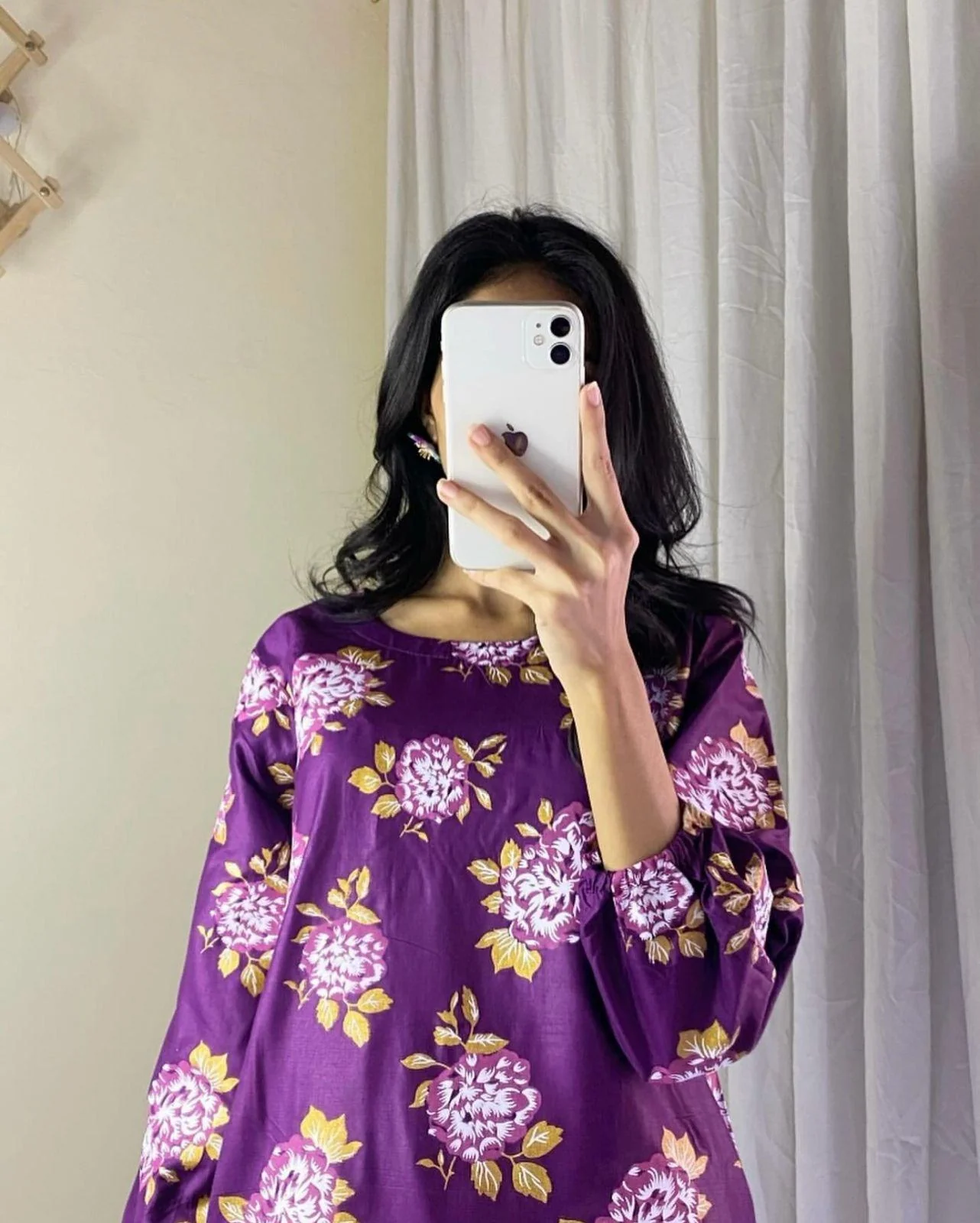 Zaib E Hoor Flower Print 2Pcs Stitched - Image 16