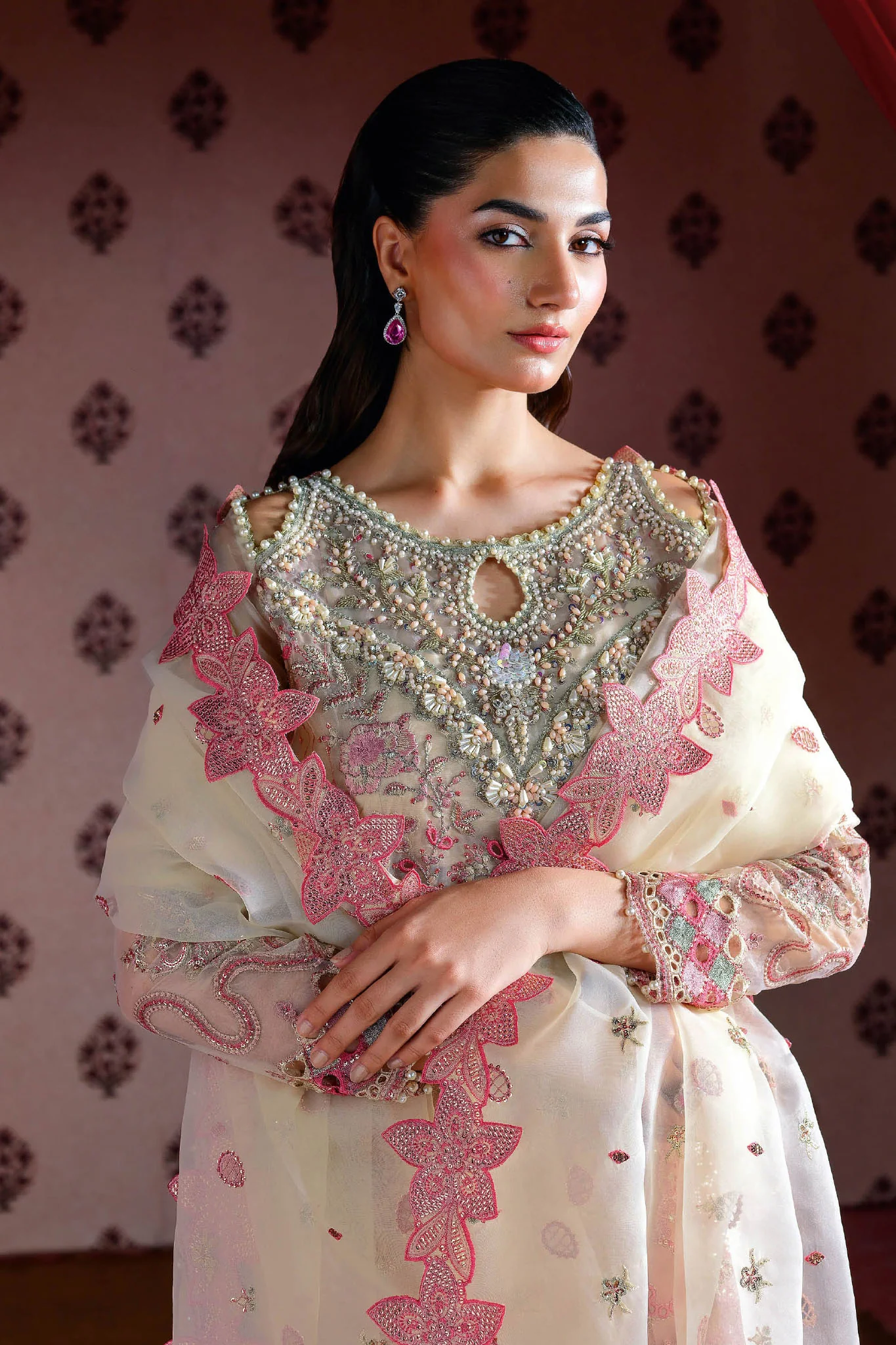 Ramsha Unstitched 3 Piece Festive Formals Vol-03 Suit-E-302 - Image 2