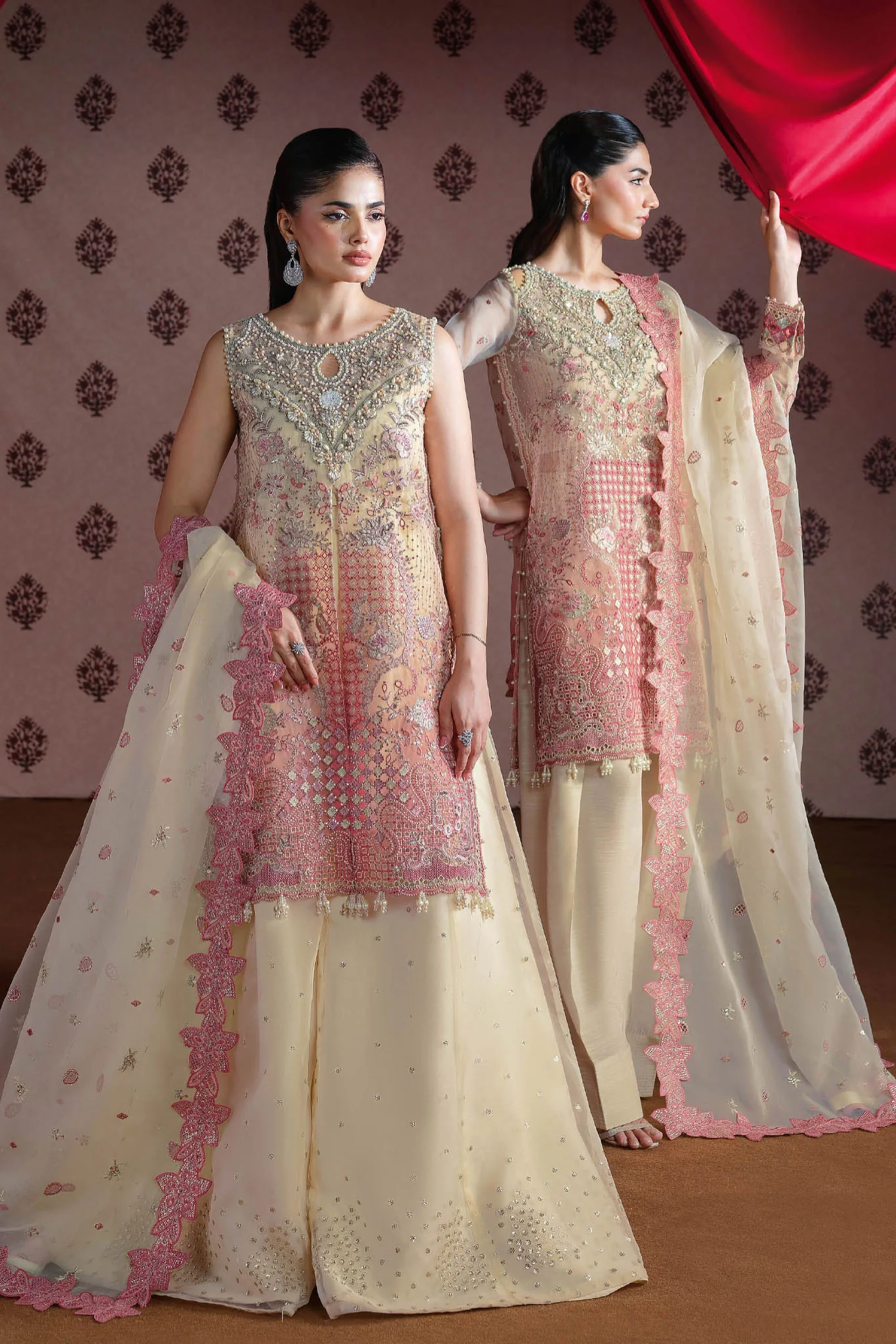 Ramsha Unstitched 3 Piece Festive Formals Vol-03 Suit-E-302 - Image 6