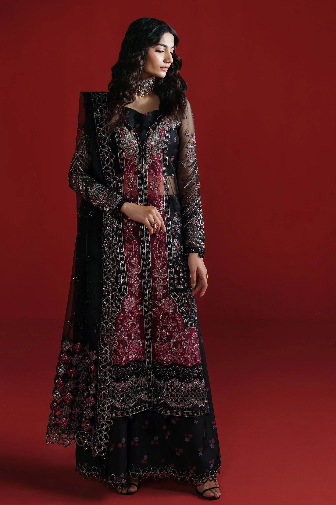 Ramsha Unstitched 3 Piece Festive Formals Vol-03 Suit-E-303