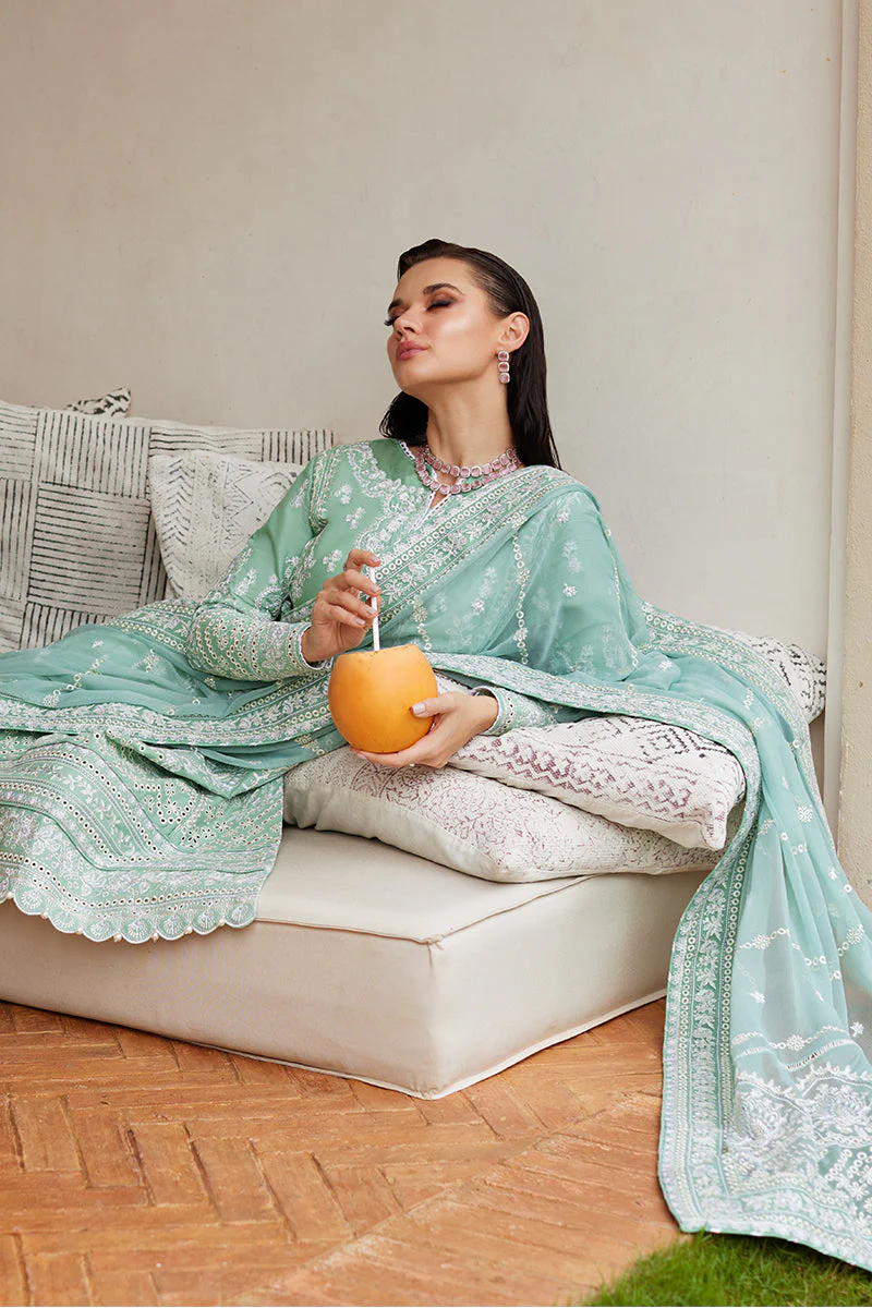Gulaal Unstitched 3 Piece Luxury Lawn Suit-Freesia - Image 5
