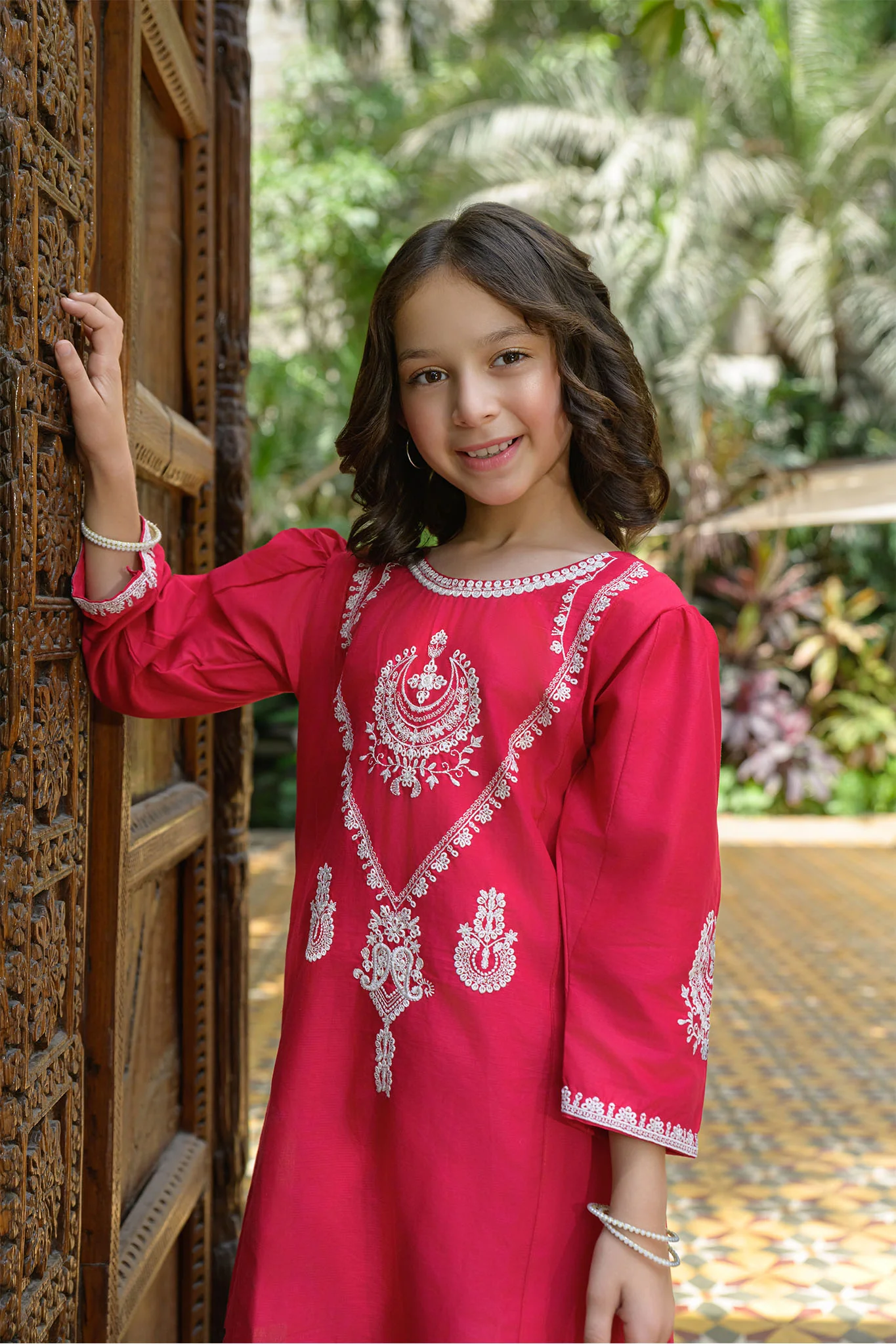 Fresh Bird Stitched 2 Piece Festive Kids Suit-Mahpara - Image 6