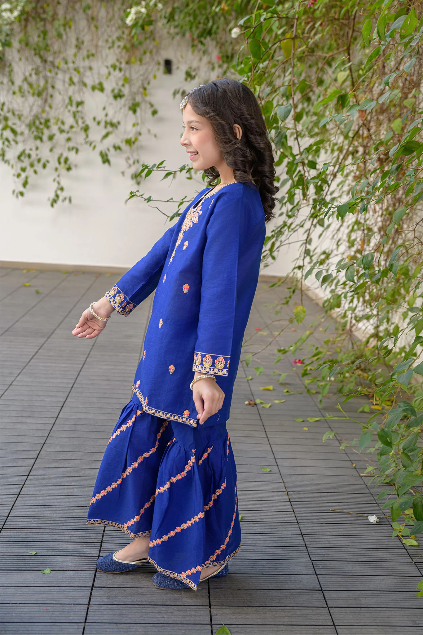 Fresh Bird Stitched 2 Piece Festive Kids Suit-Zauk - Image 9
