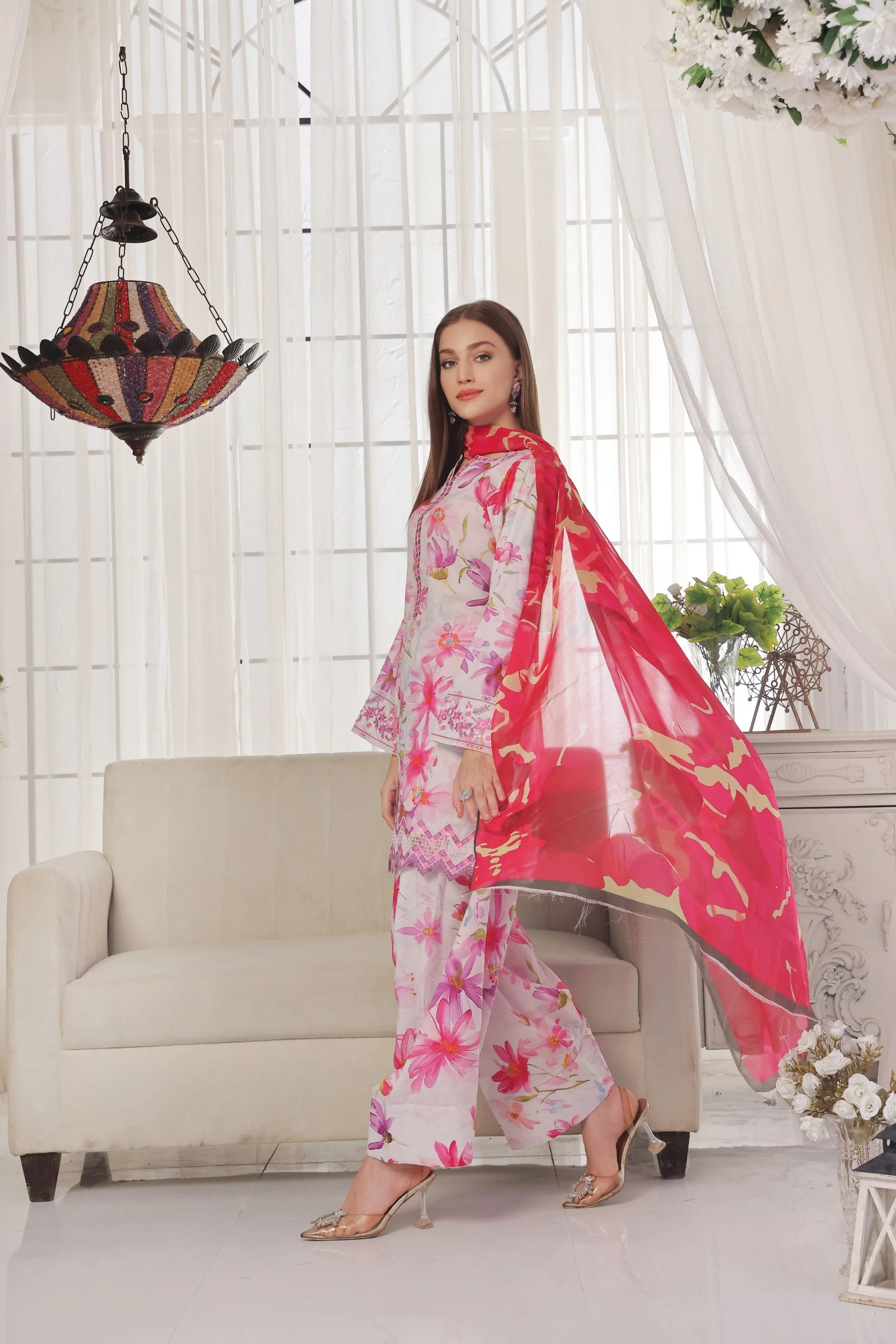 Midnight Murmurs By Feathers Lawn Suit-PRISMA-FT476 - Image 4