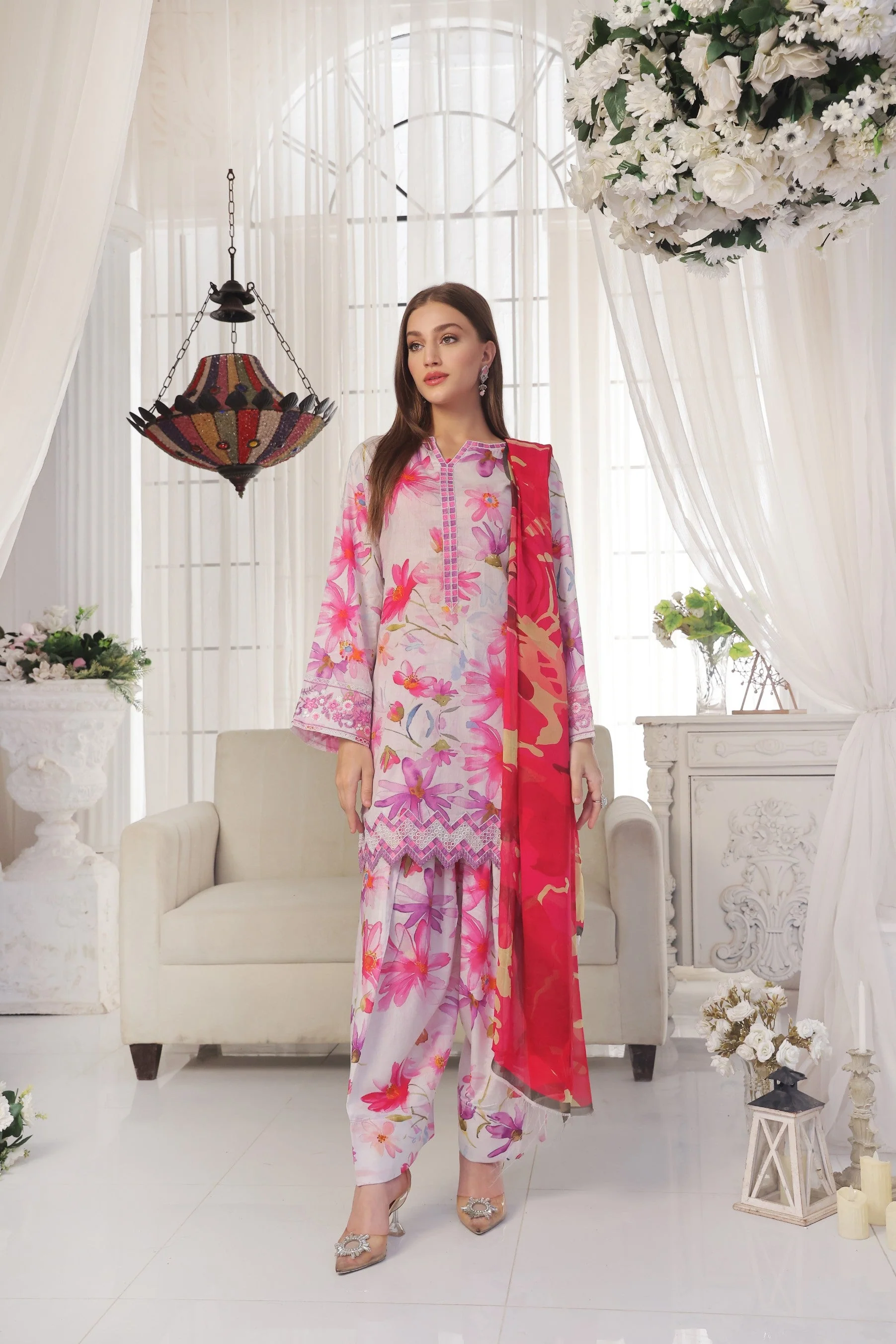 Midnight Murmurs By Feathers Lawn Suit-PRISMA-FT476 - Image 5