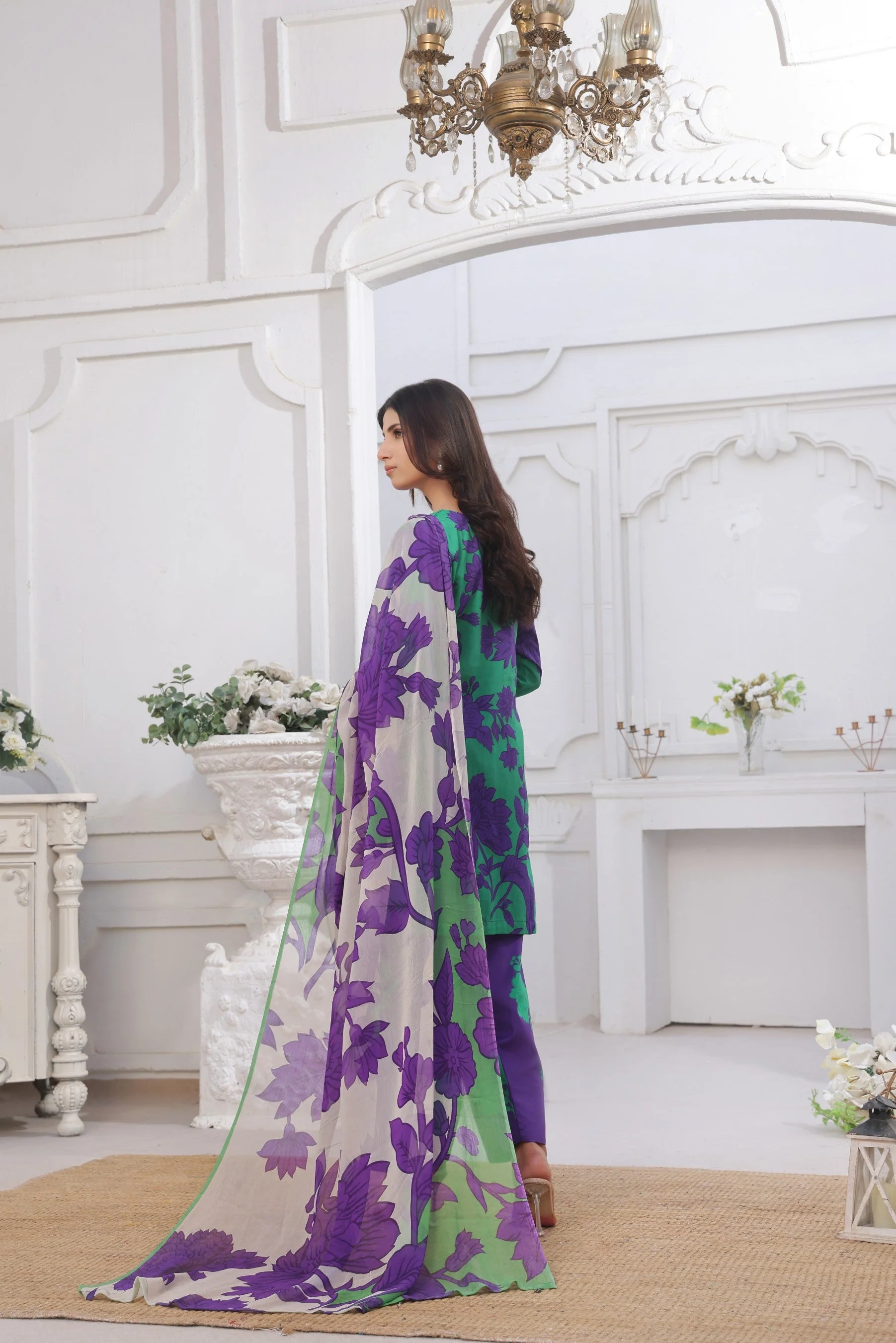 Midnight Murmurs By Feathers Lawn Suit-LAVIRA-FT478 - Image 3