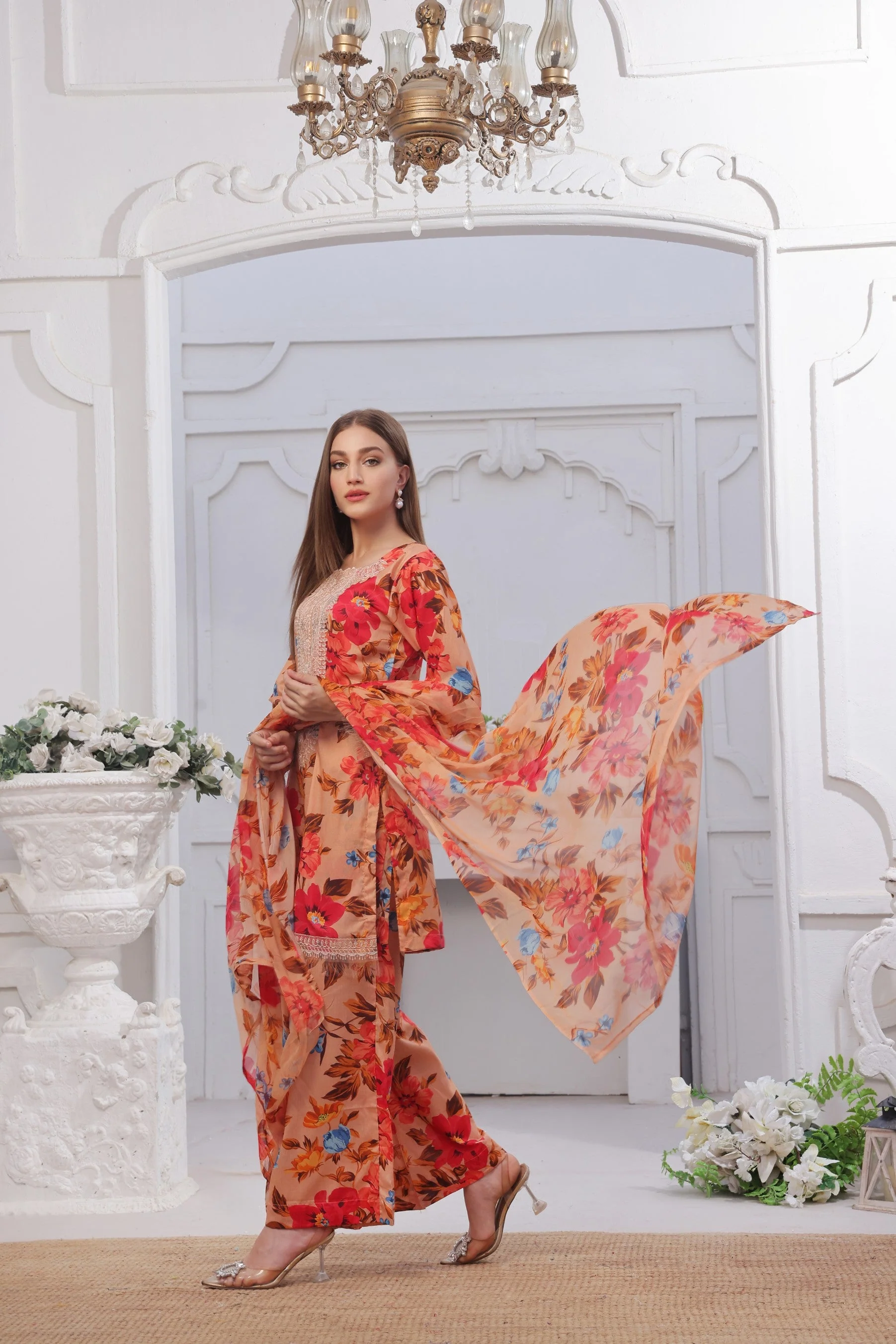 Midnight Murmurs By Feathers Lawn Suit-FAYLIN-FT479 - Image 4