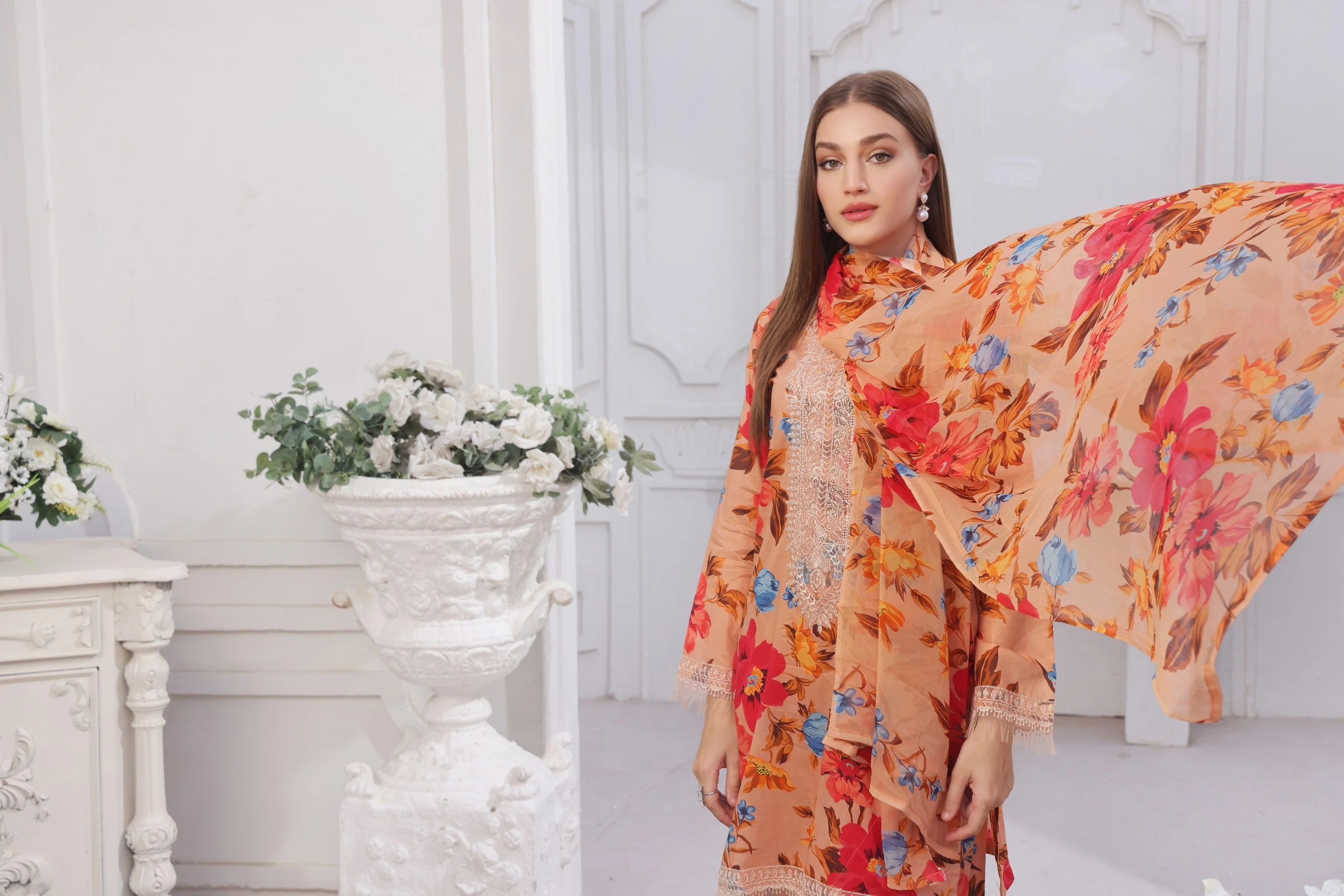 Midnight Murmurs By Feathers Lawn Suit-FAYLIN-FT479 - Image 7