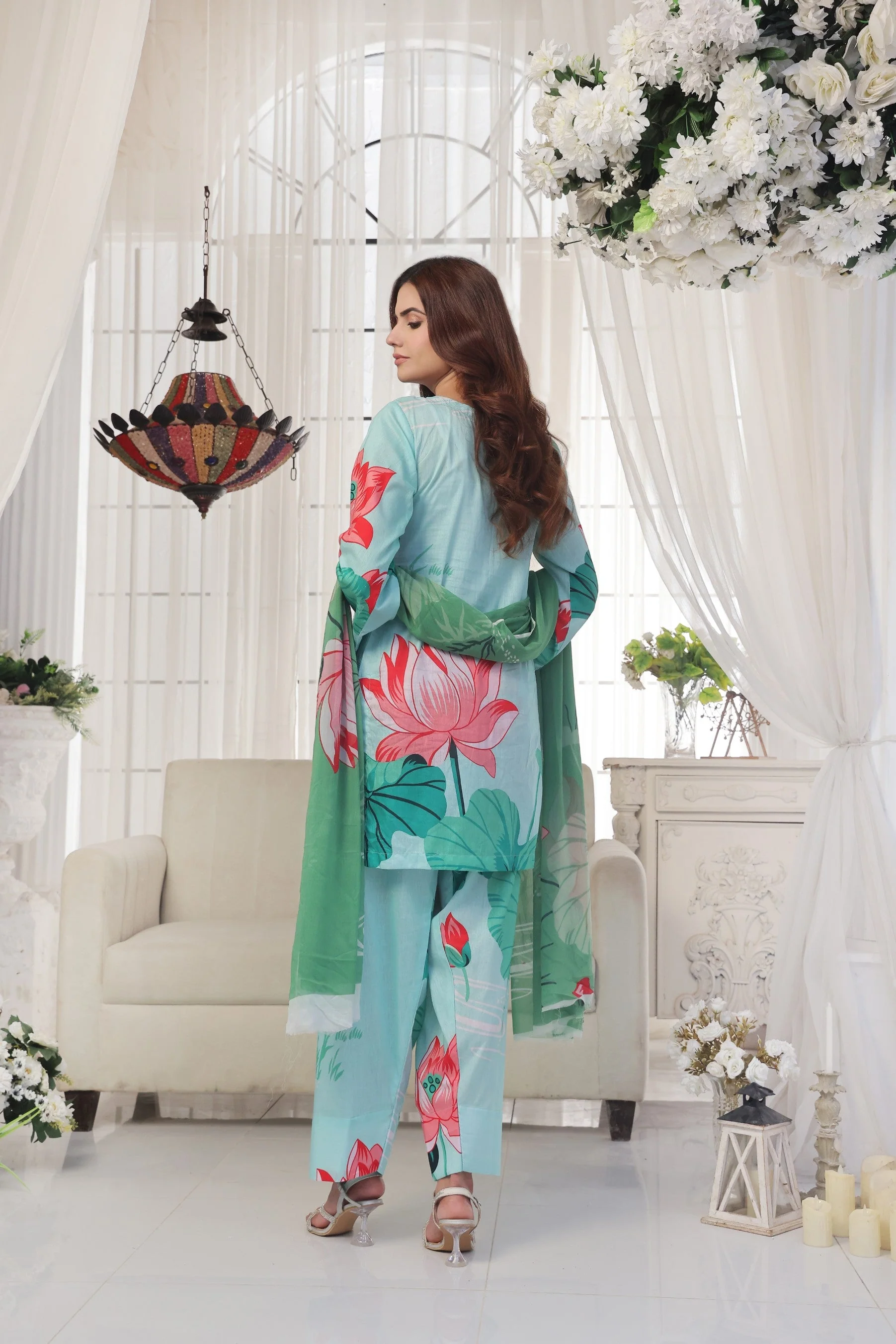 Midnight Murmurms By Feathers Lawn Suit-SKYLOR-FT481 - Image 3