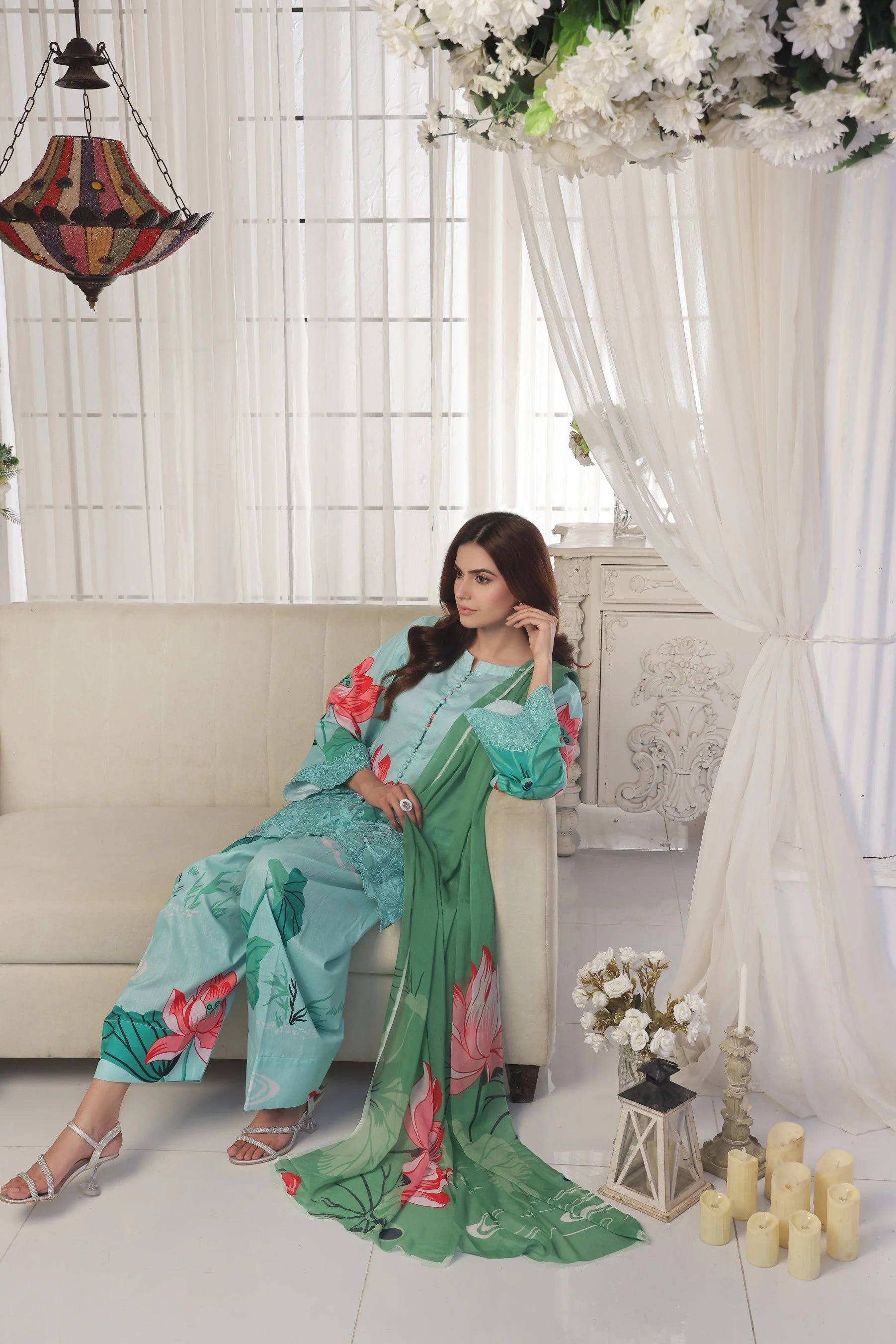 Midnight Murmurms By Feathers Lawn Suit-SKYLOR-FT481 - Image 4