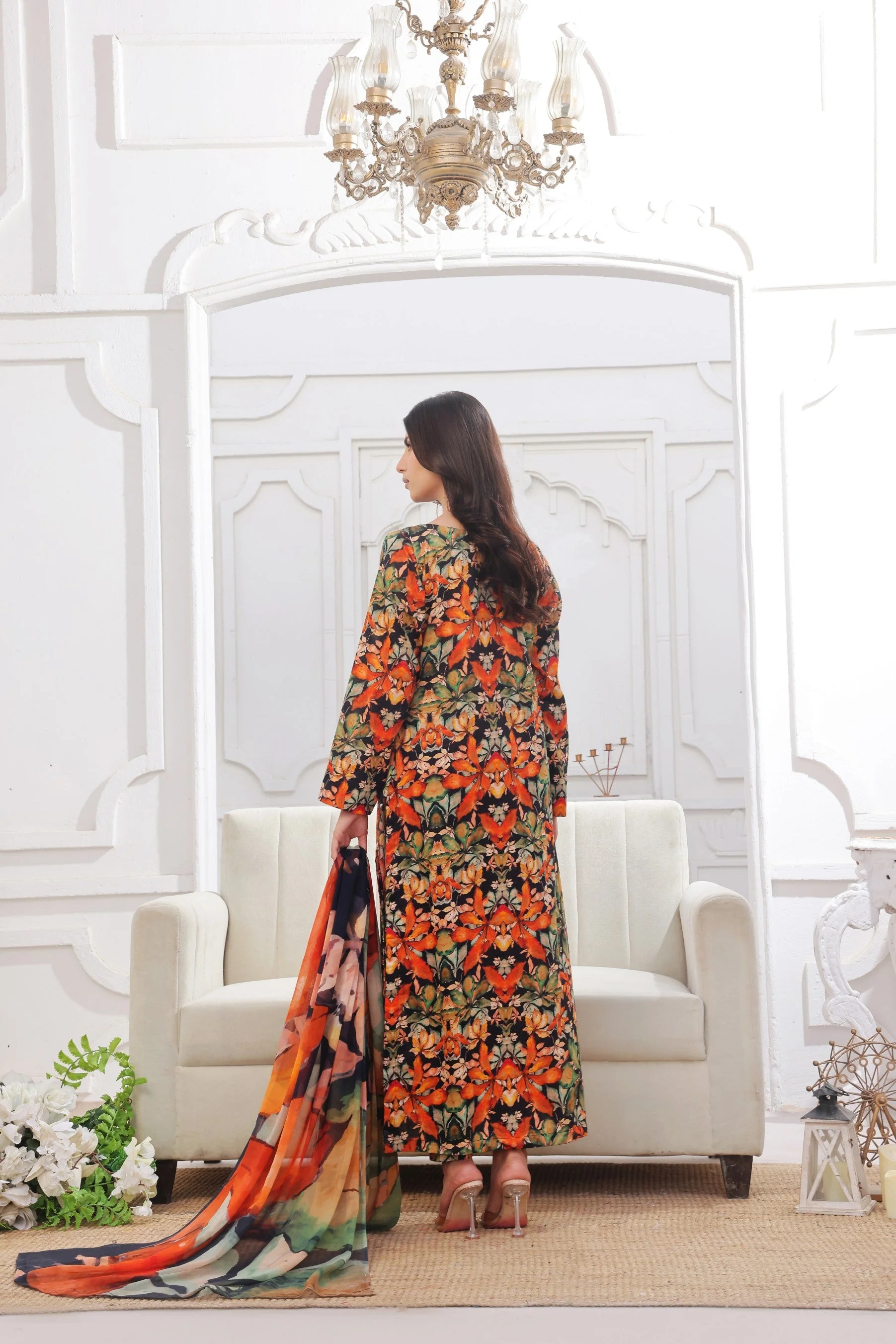 Midnight Murmurs By Feathers Lawn Suit-VARNIKA-FT483 - Image 3