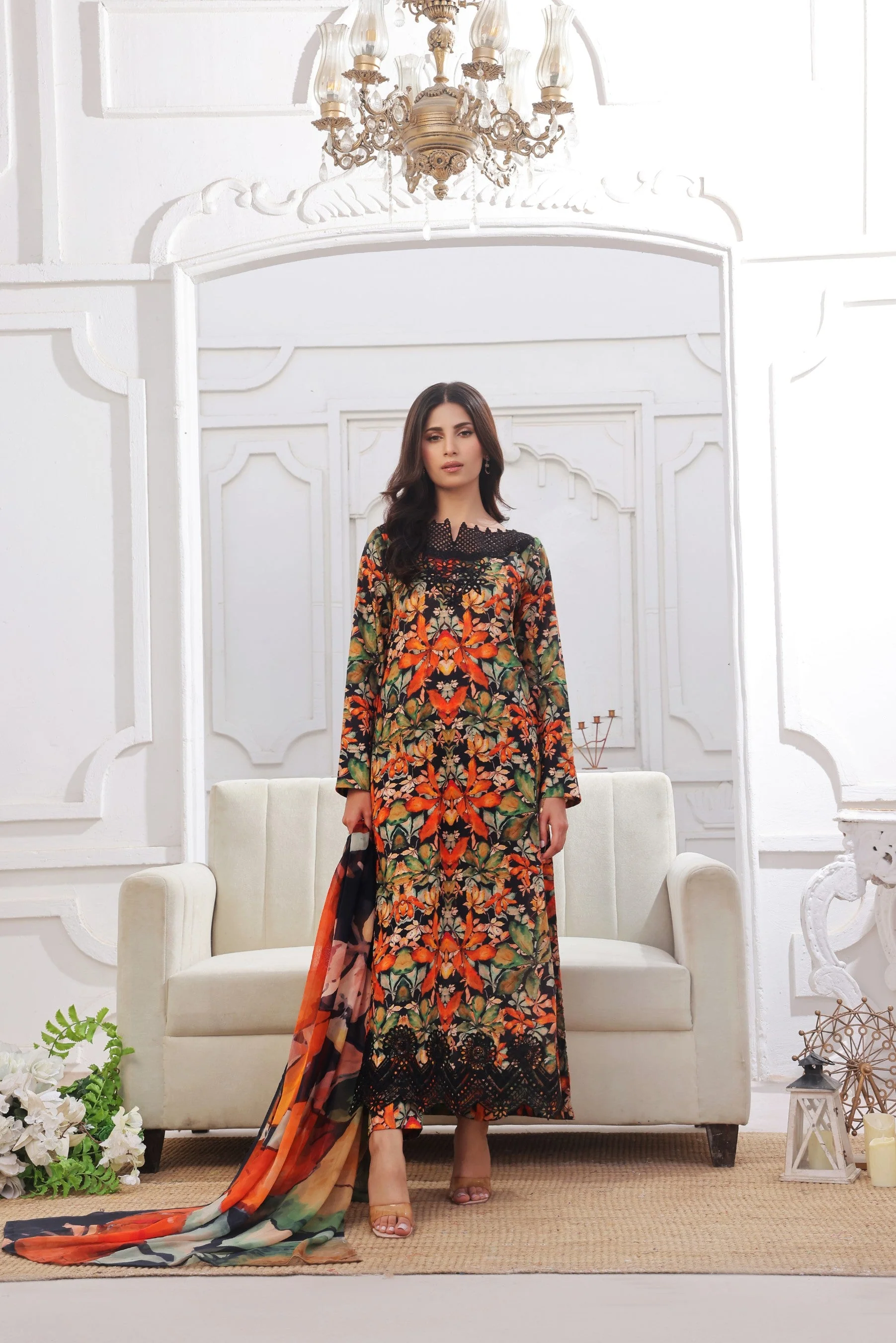 Midnight Murmurs By Feathers Lawn Suit-VARNIKA-FT483 - Image 5