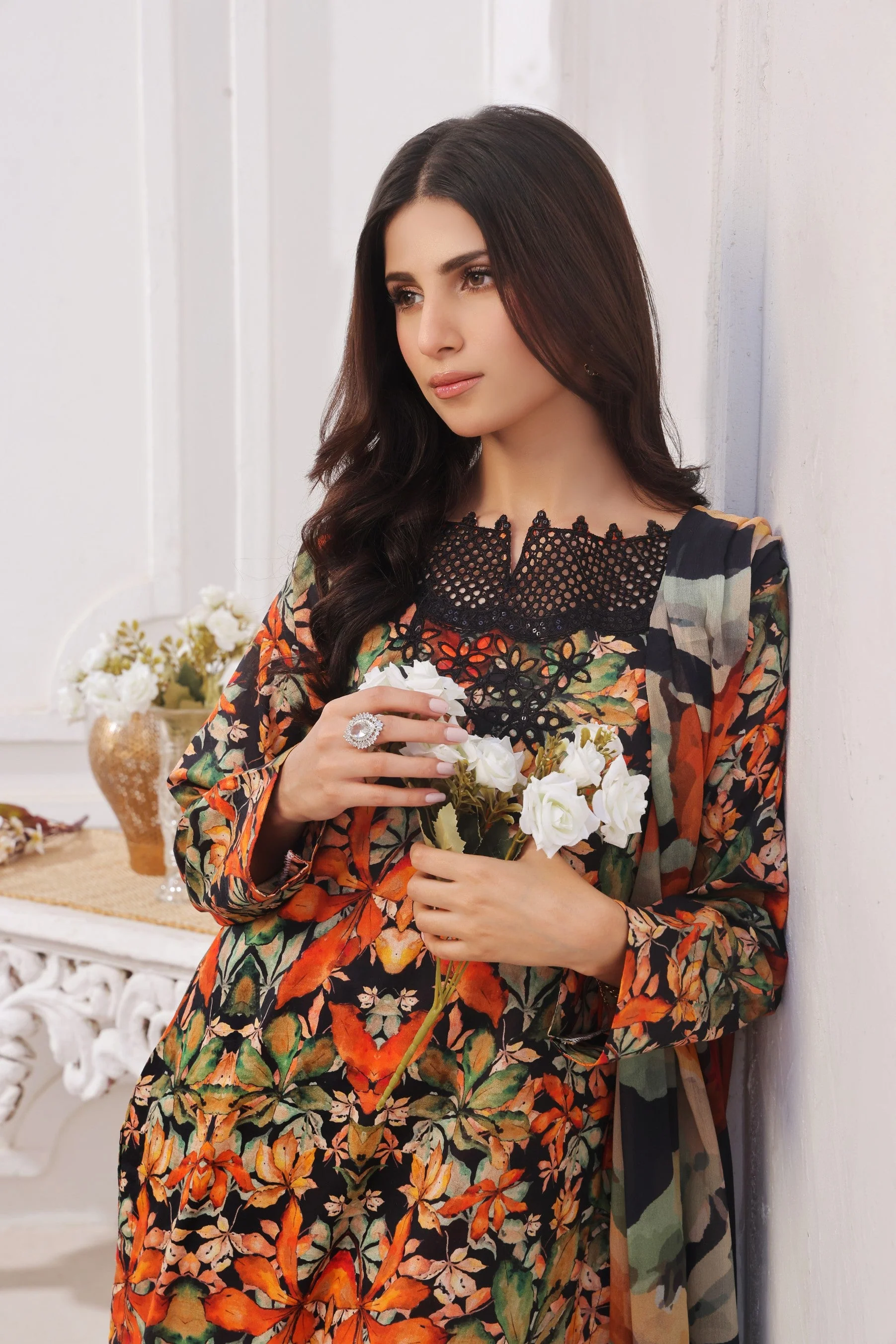 Midnight Murmurs By Feathers Lawn Suit-VARNIKA-FT483 - Image 6