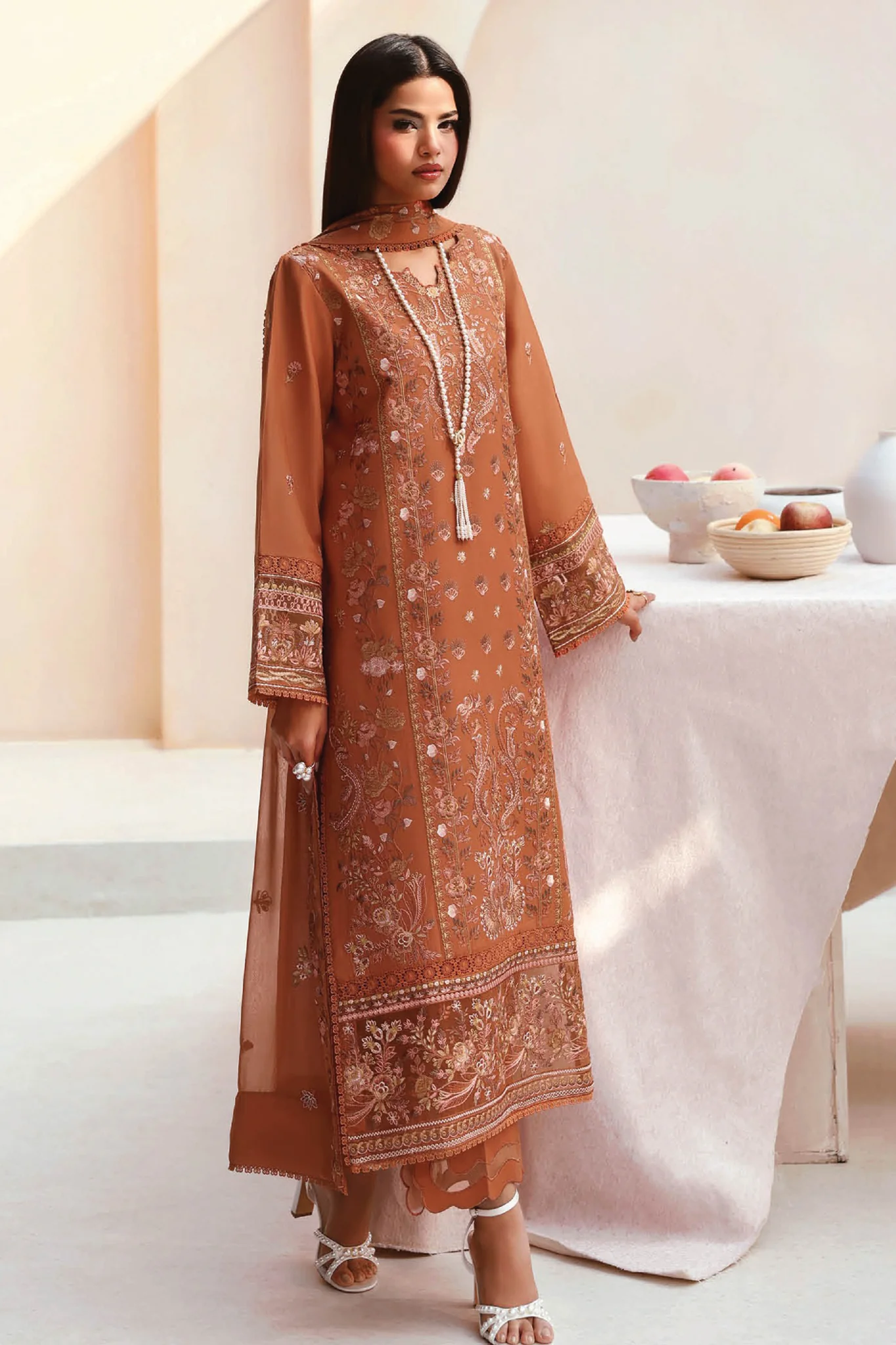 Ghazal By Ramsha Unstitched 3 Piece Luxury Lawn Vol-05 Suit-G-501 - Image 5